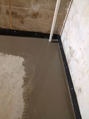 Interior Drain Tile Installation near Columbia Heights, MN