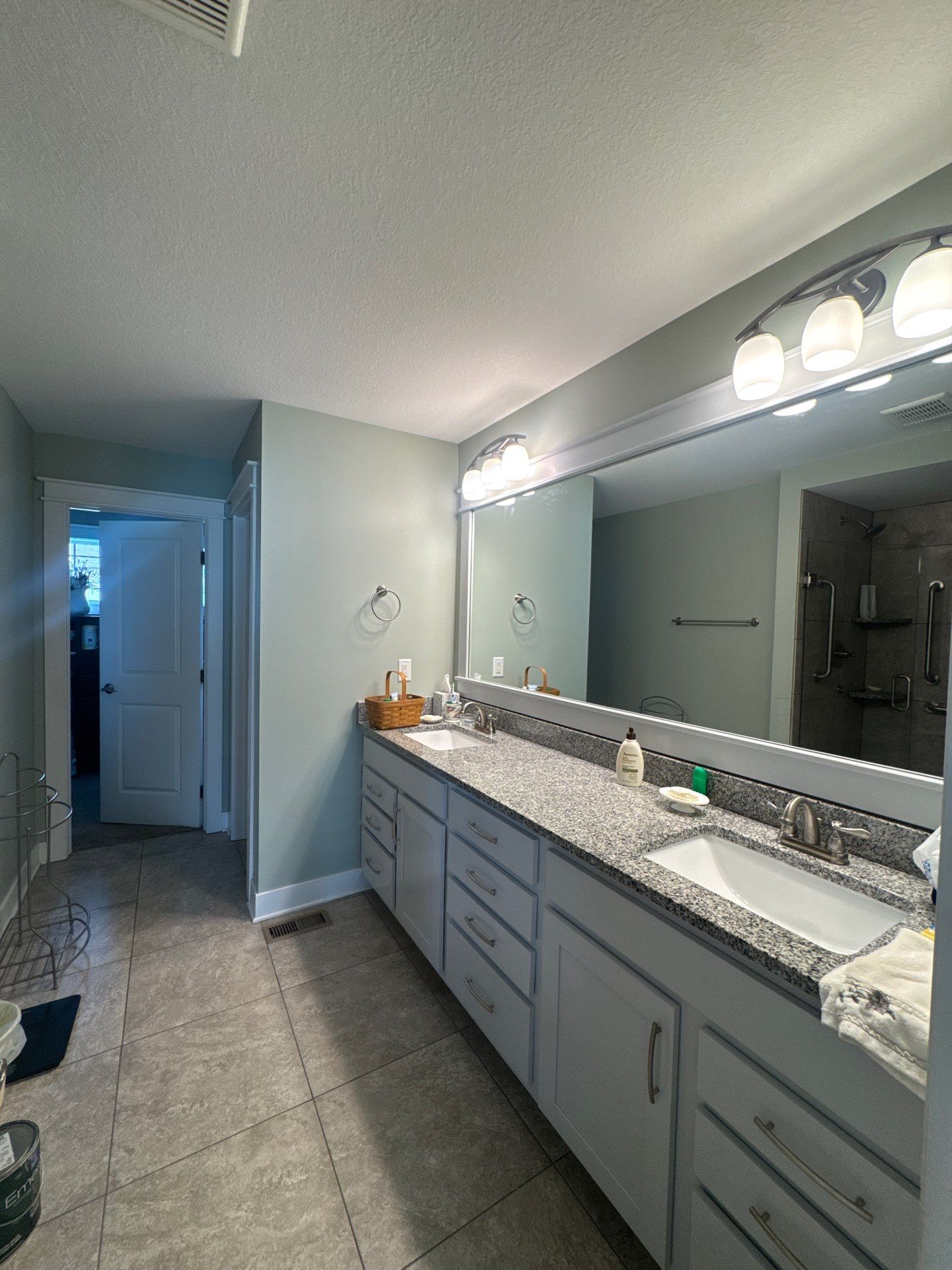 Residential Interior Repaint Color Change on Walls and Cabinets by Midwest Paint LLC