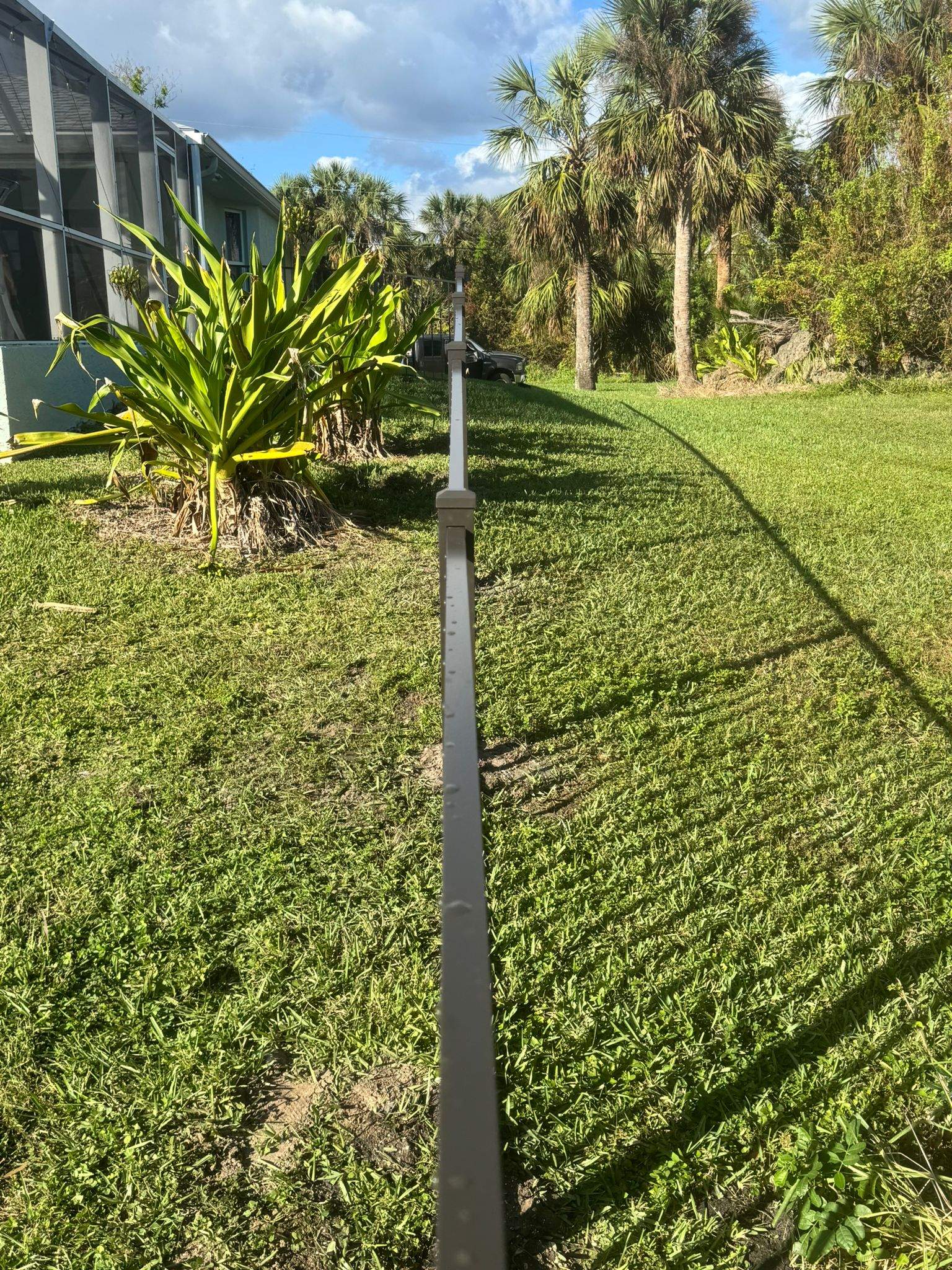 Bronze Aluminum Picket Fence Installation in Port Charlotte by True Fence LLC