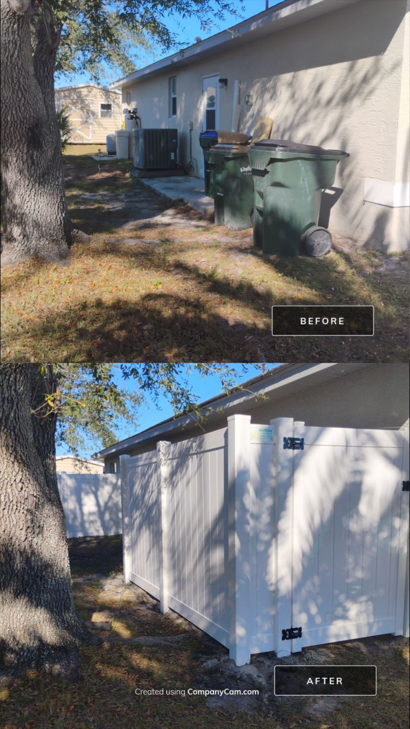 Vinyl Install in North Port by True Fence LLC