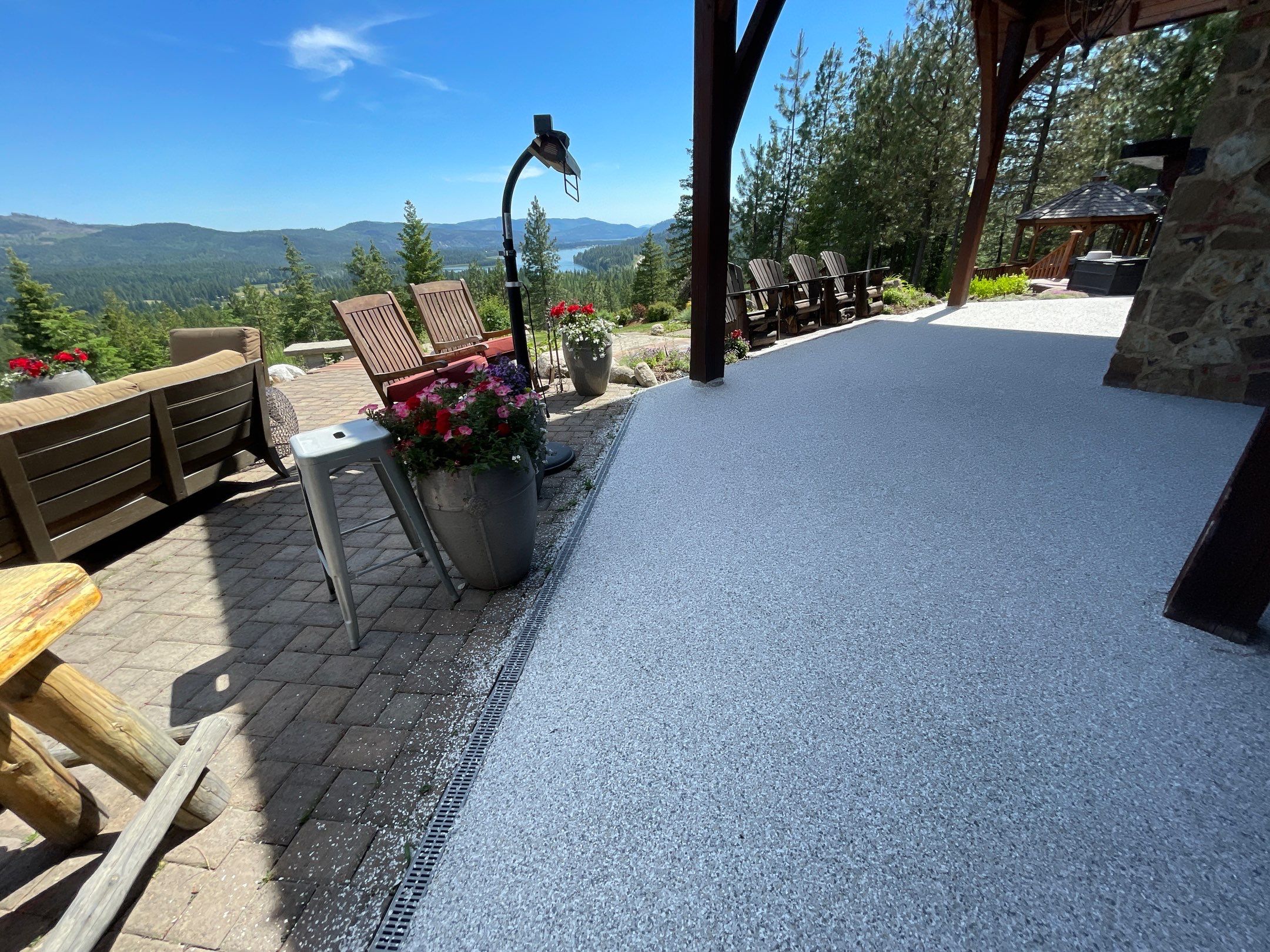 Patio Transformation using Mt Everest by Croc Coatings, LLC
