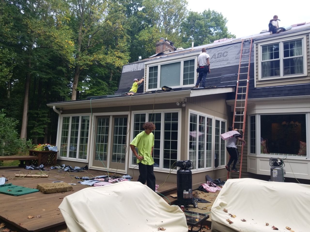 Residential Roofing Installation using Owens Corning Duration, Driftwood by Absolute Roofing and Construction