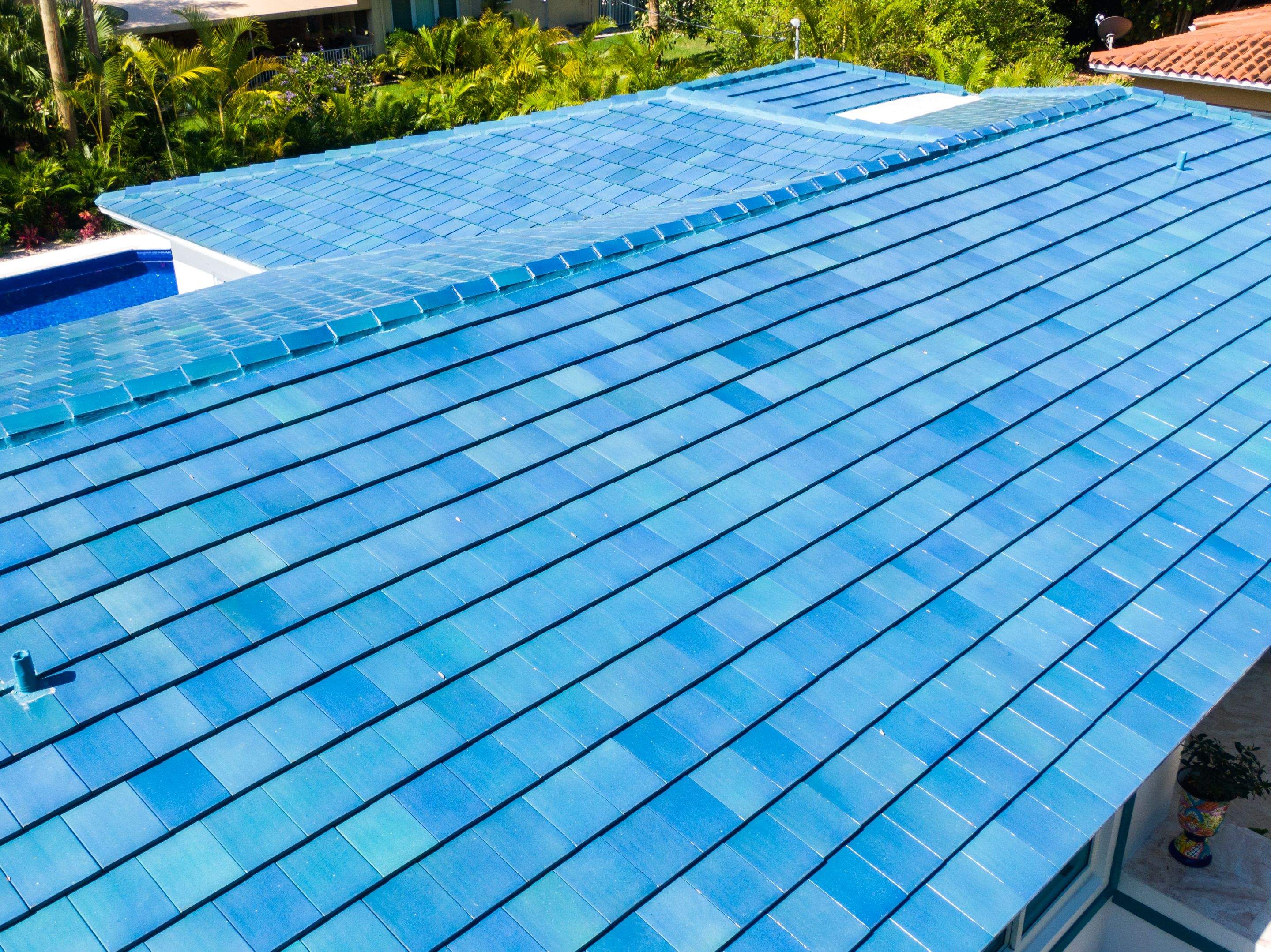 Ludowici - Classic 16 - Mediterranean Blue Gloss by Istueta Roofing