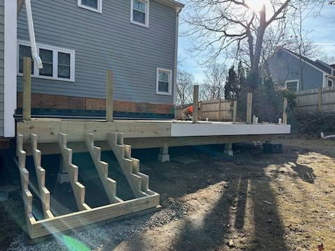 Deck and Sidin in Milford, MA by UBrothers Construction