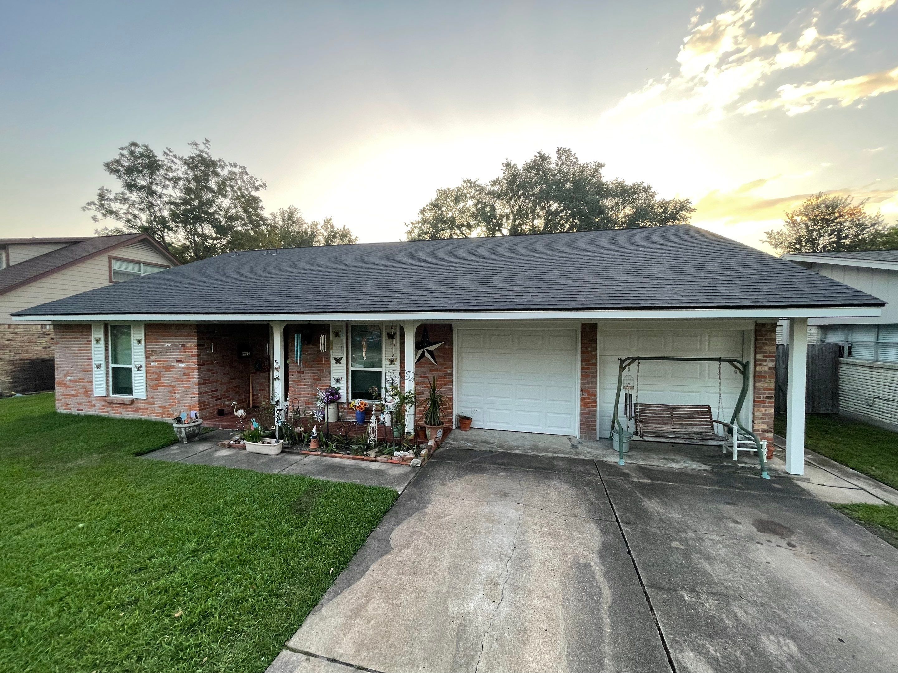 Residential Roofing Installation using Tamko Heritage® Series Rustic Black by CAP Roofing and Construction LLC