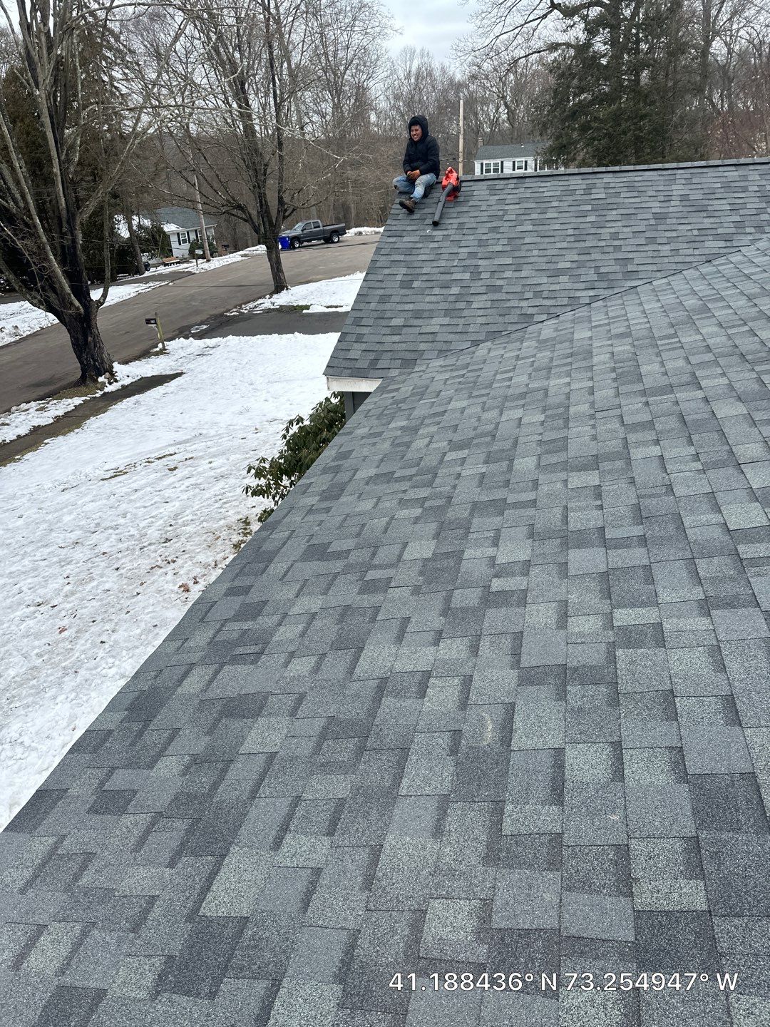 Residential Roofing Installation using Owens Corning Duration Estate Gray by A Plus Exterior