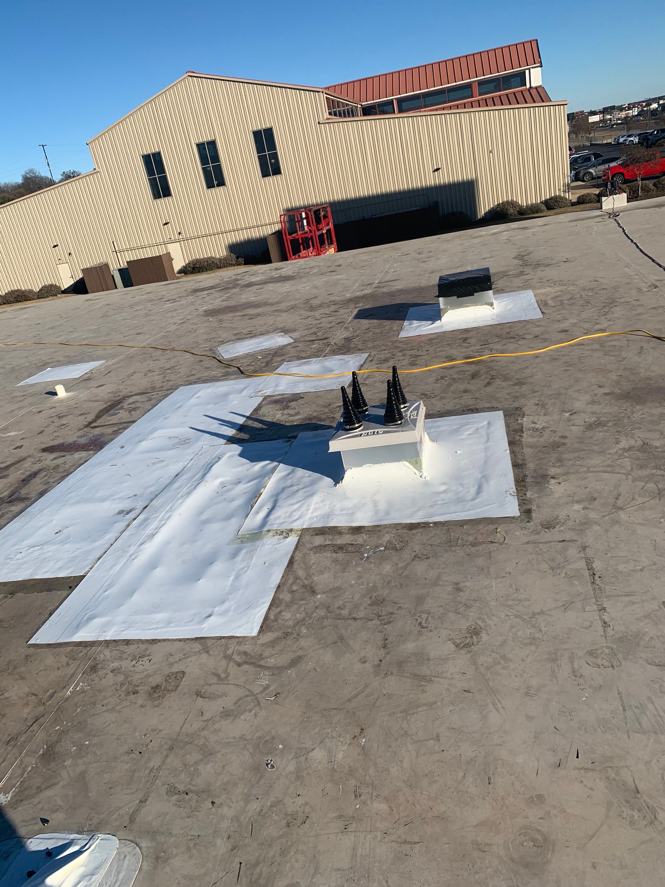 Bio-Life Commercial Roof Replacement using IB Systems PVC by Roof Experts