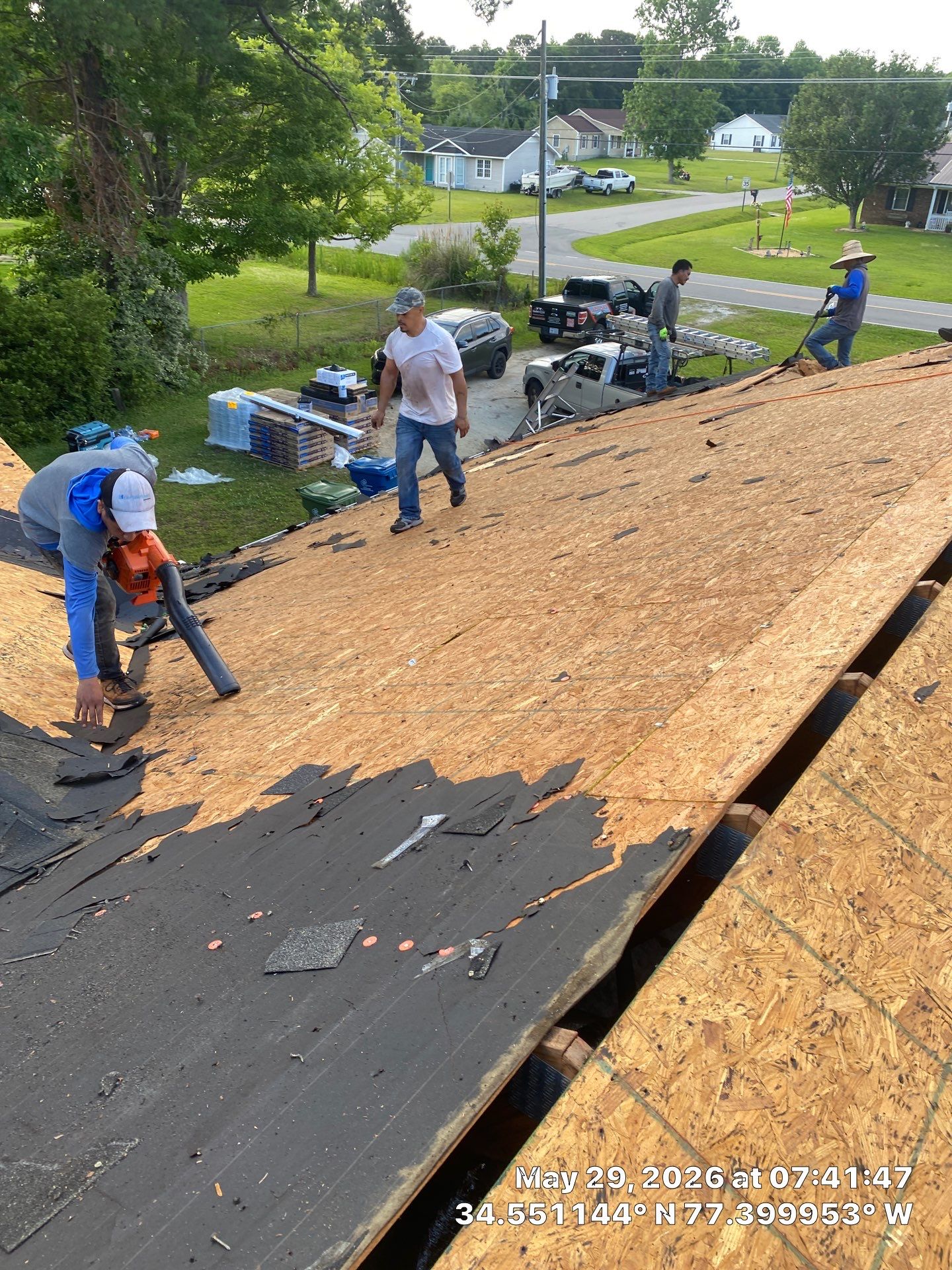Fortified Roof Replacement in Sneads Ferry, NC using Certainteed Landmark Max Def Charcoal Black by RGR Construction and Roofing, LLC