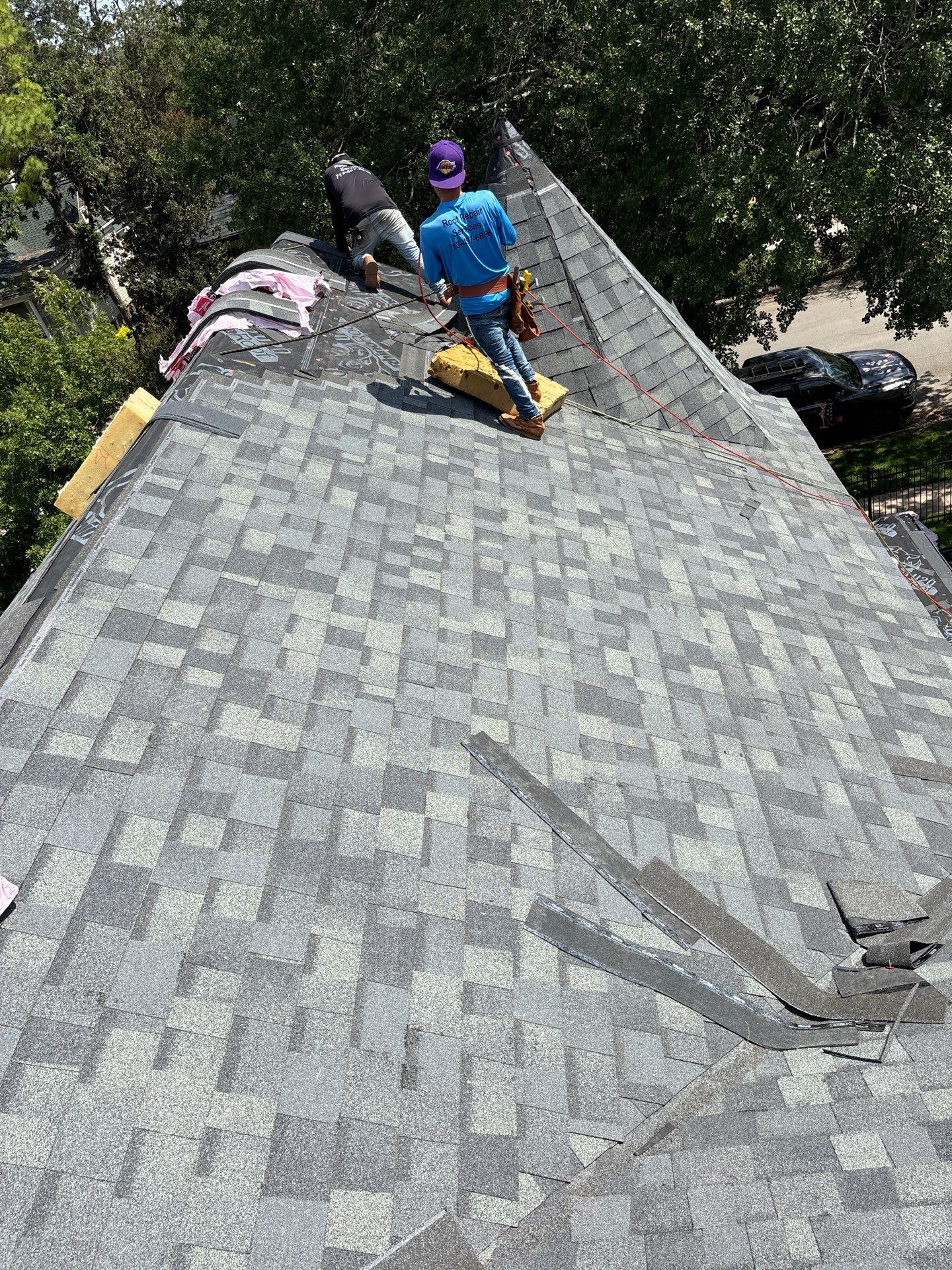 Residential Roofing Repair using Owen's Corning Duration (Lifetime) Shingles by Roof Repair Company