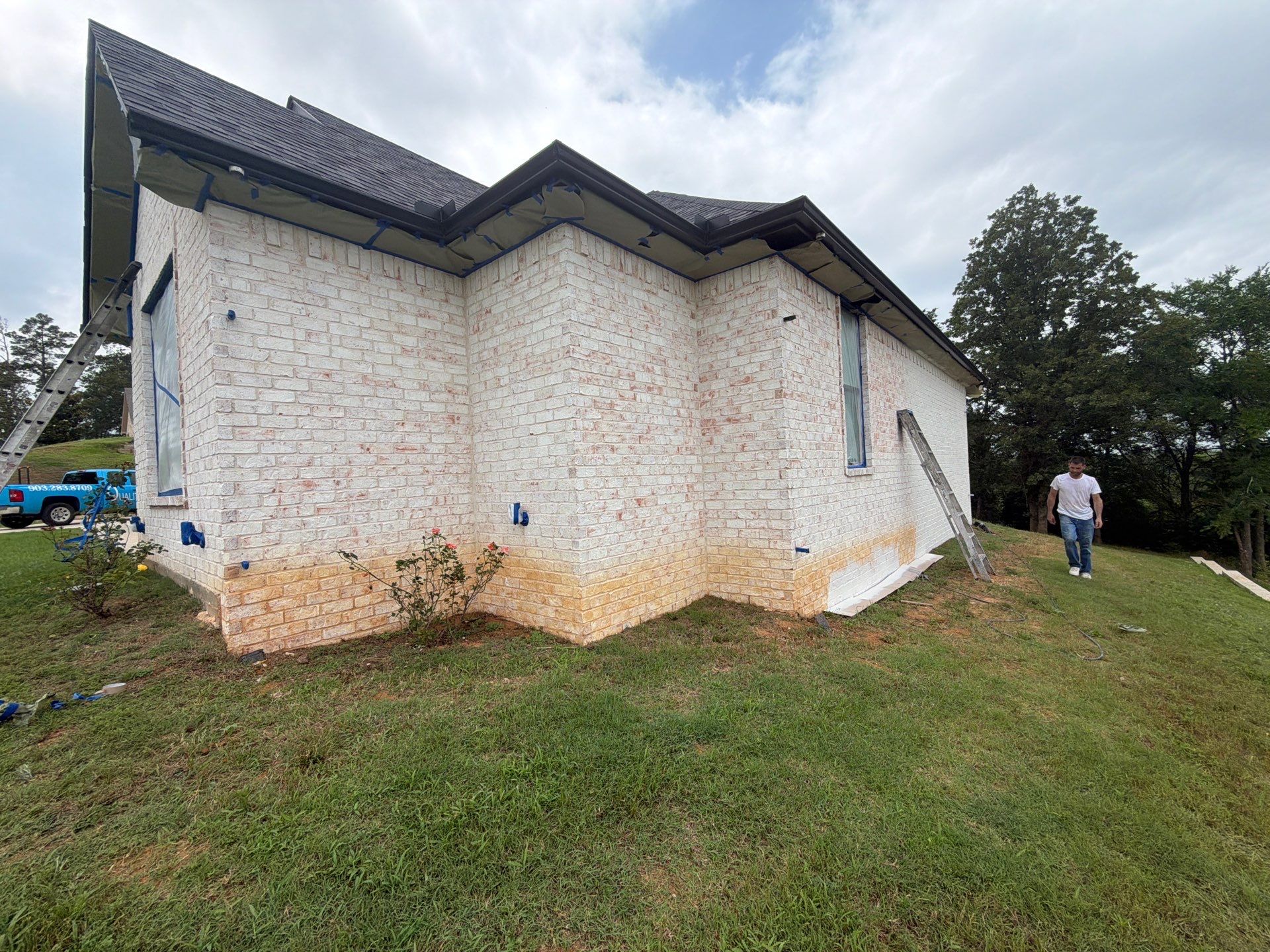 Bright Brick Repaint in Tyler, TX by Quality Coats Painting