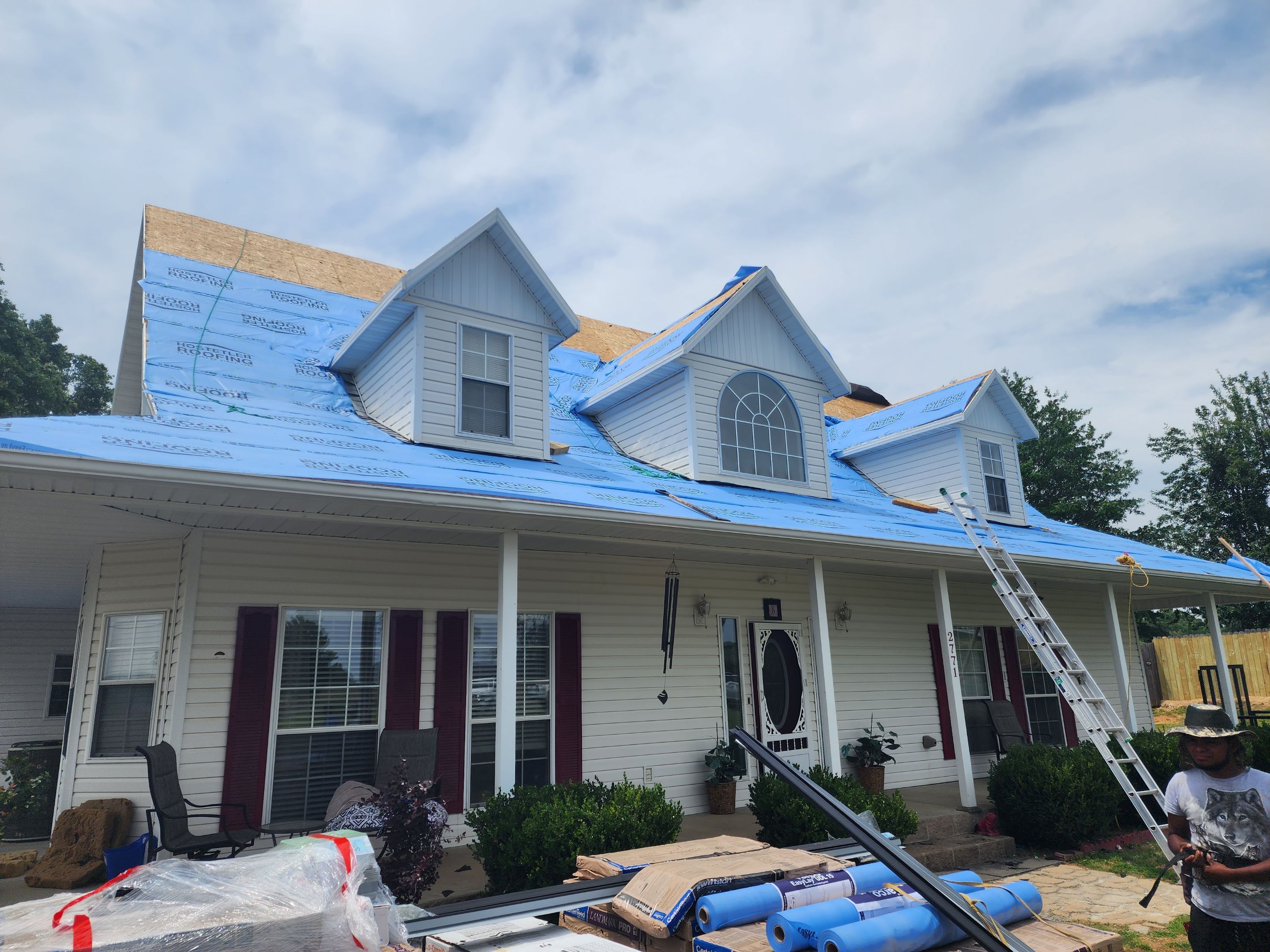 Residential Roofing Installation using GAF Timberline HDZ by Hostetler Roofing