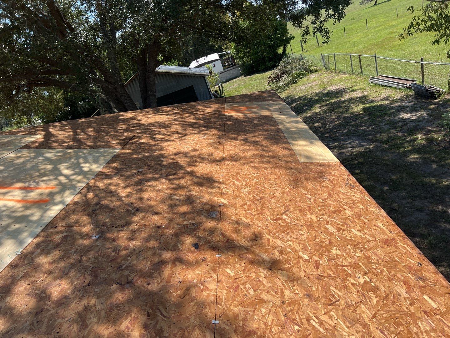 Residential Roofing Installation using 26 GA Rib Panel Galvalume by 1st Class Roofing, Inc.