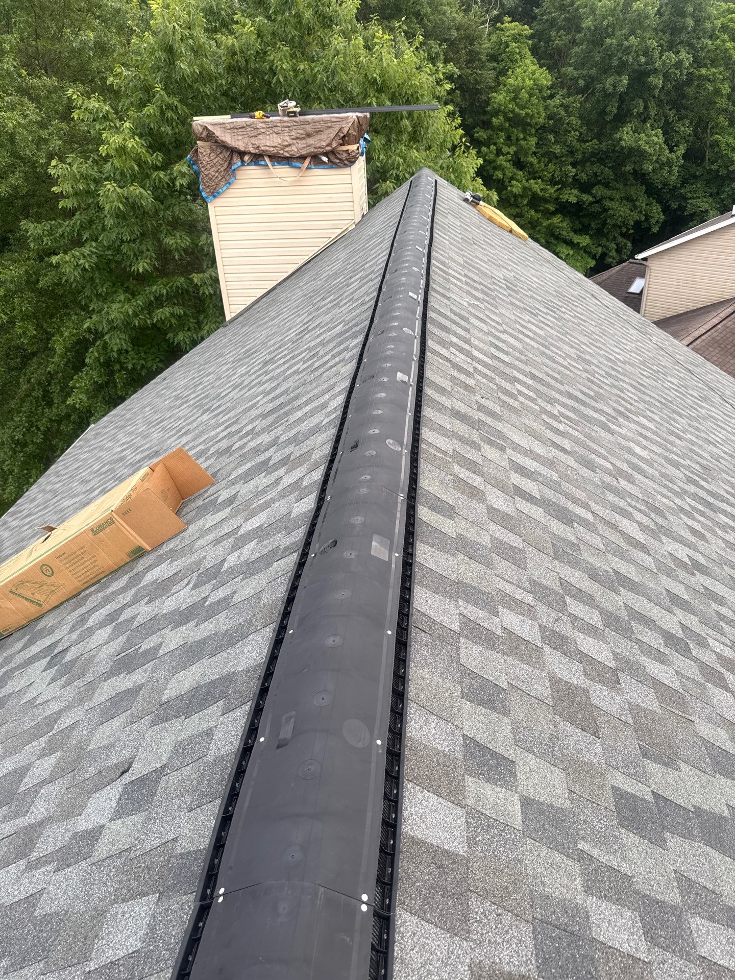 Residential Roofing Installation using GAF Timberline HDZ Mission Brown by Rainstoppers Roofing