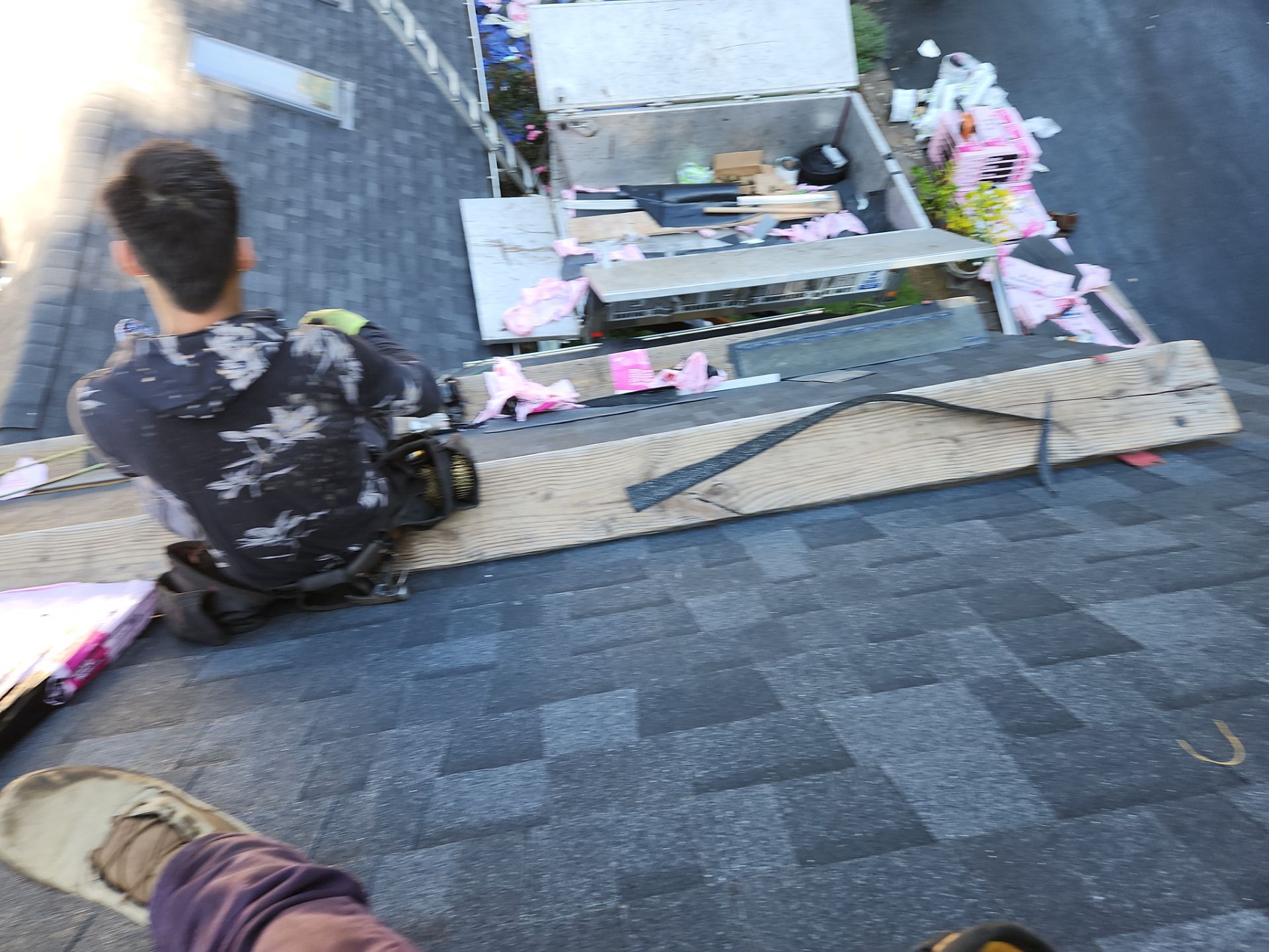 Residential Roofing Installation using Owens Corning TruDefinition Duration AR - Onyx Black by A Plus Exterior