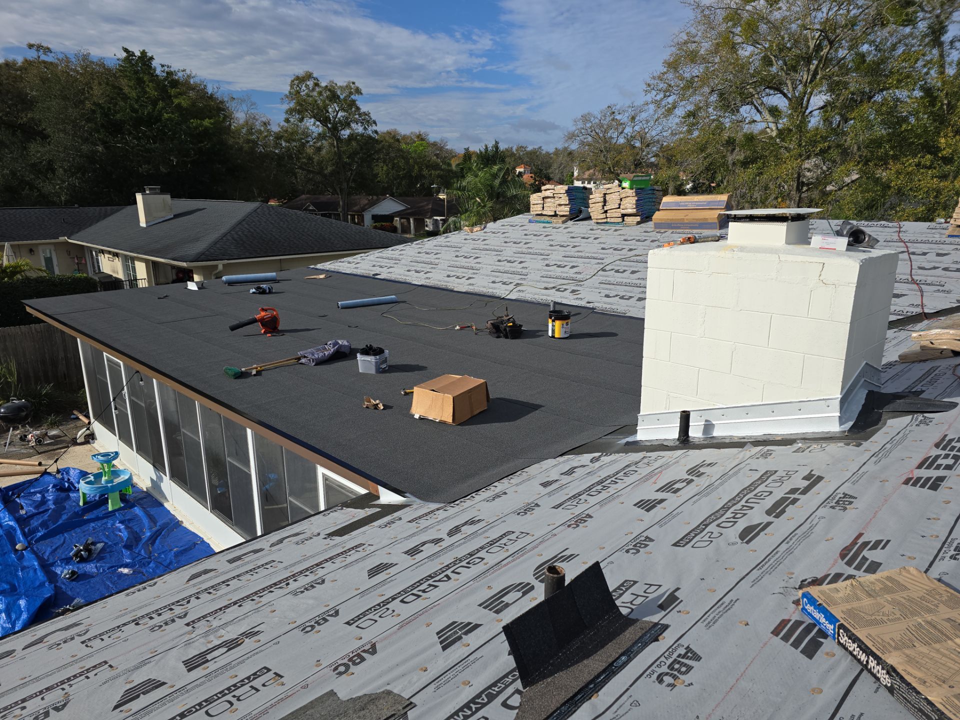 Comprehensive Asphalt Shingle and Flat Roof Replacement in Maitland by Fortified Roofing Solutions Corp.