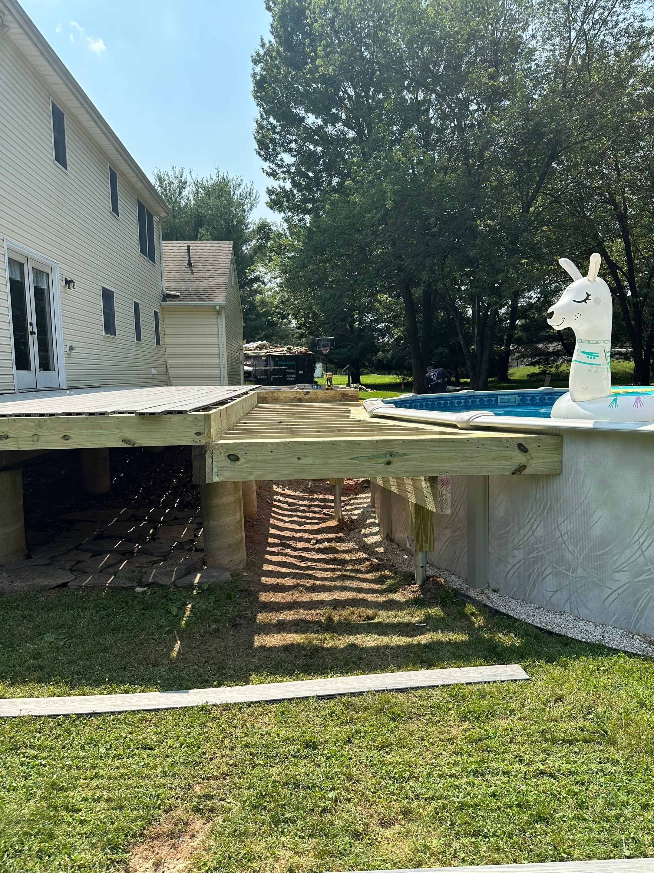 New Pool Deck IN Flemington by deck guardian