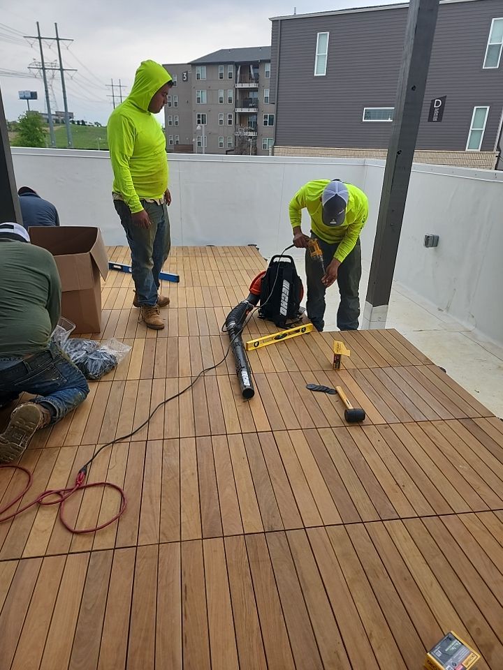 Apartment Roofing Installation using GAF HDZ Shingles, GAF TPO and Pavers in Lewisville, TX by Roof Experts