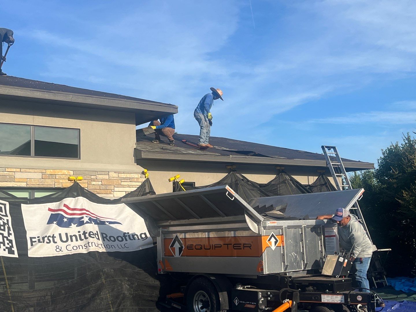 Colleyville Estate Re-Roof Project by First United Roofing & Construction