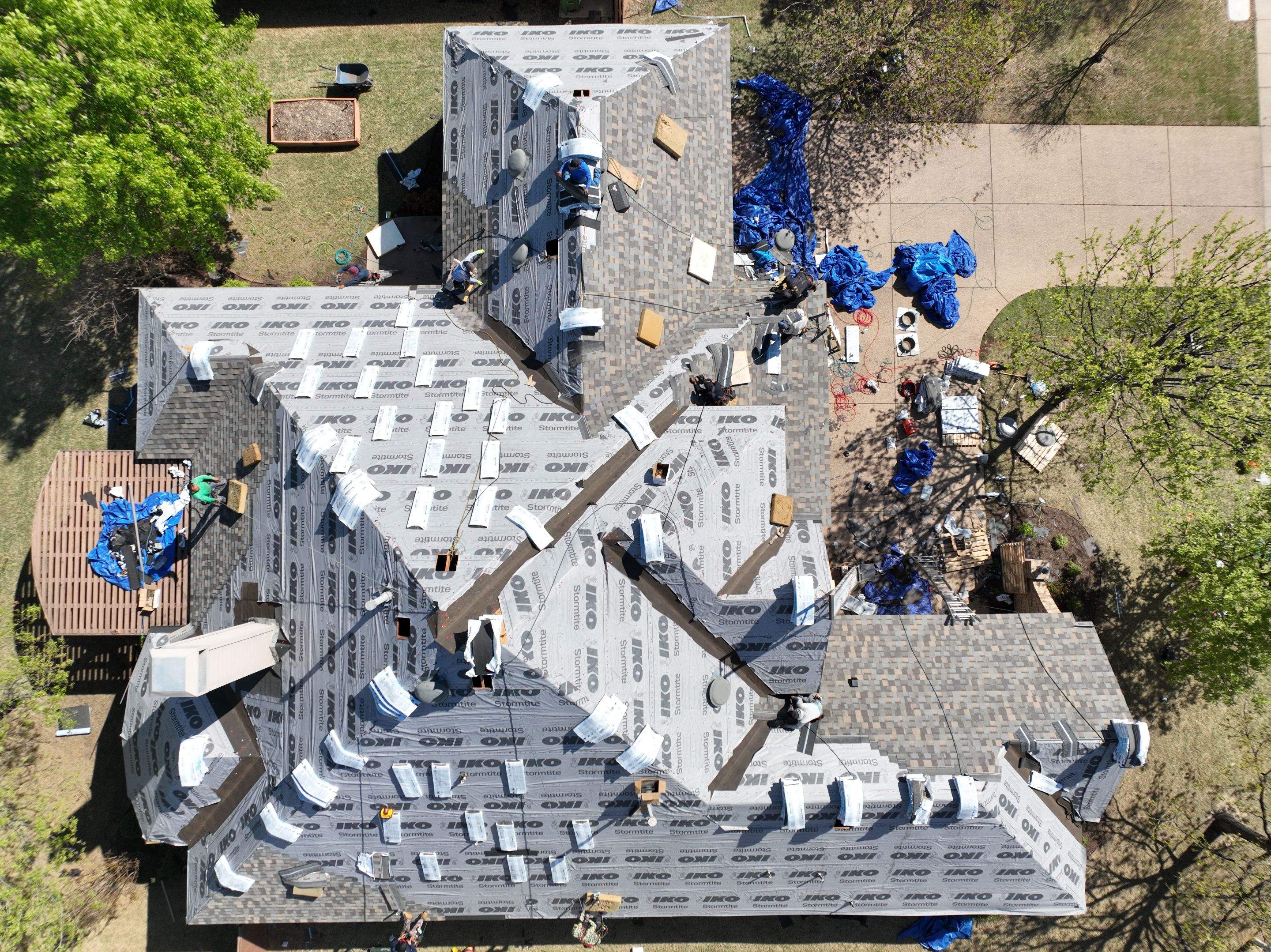 Residential Roofing Installation using Iko Dynasty by Becker Roofing and Exteriors