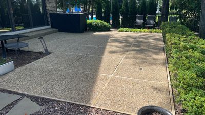 Aggregate concrete cleaning and sealing using Surebond SB-9000