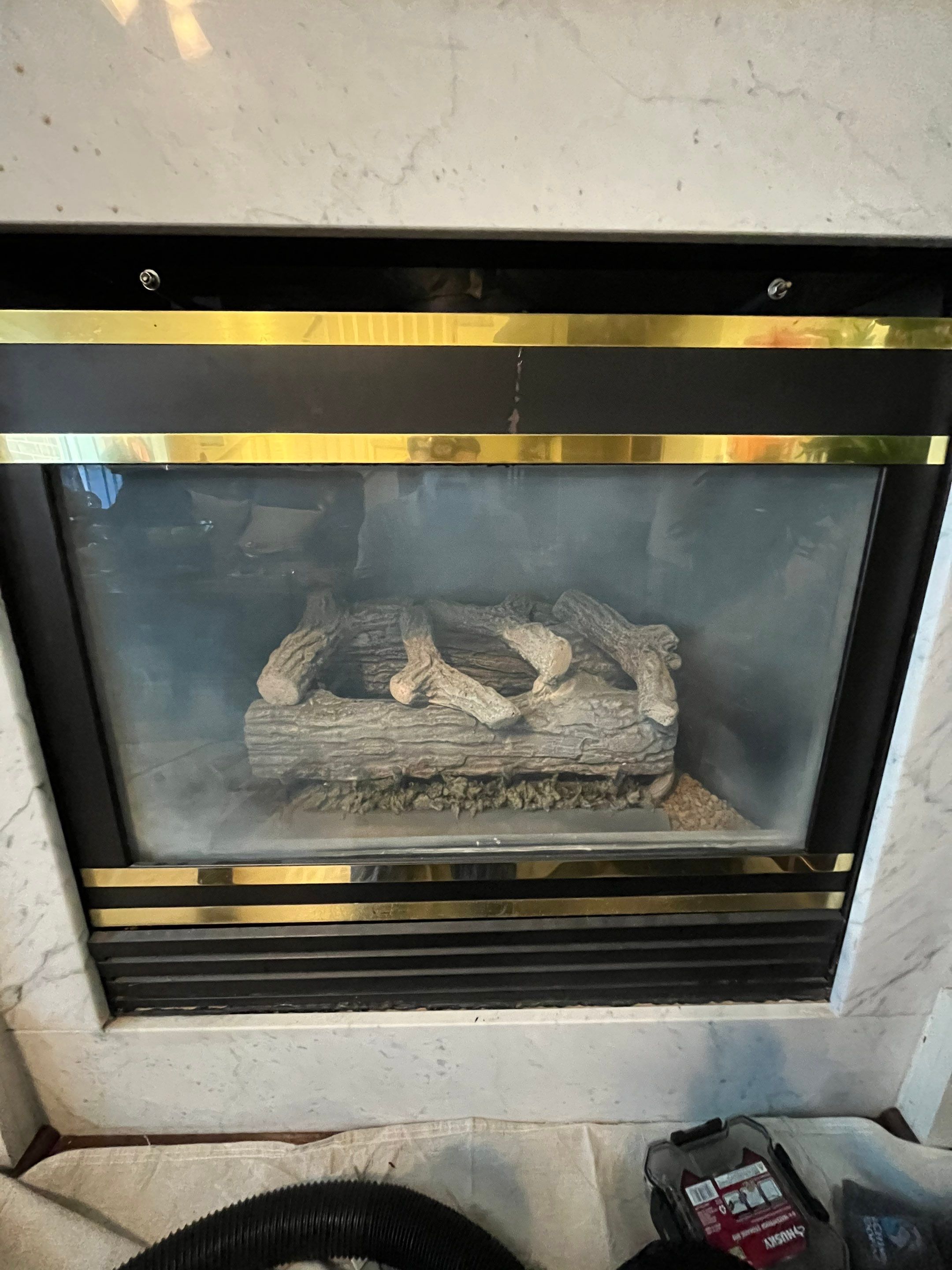 Gas Fireplace Installation in Hampton by Premier Chimney and Roofing