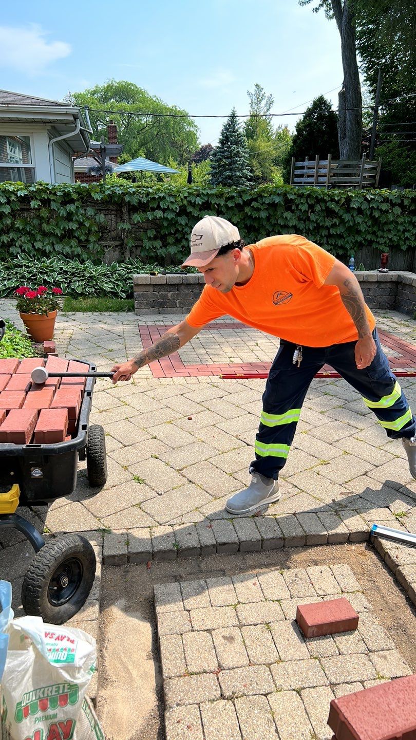 Brick paver clean, sand and seal.  using Surebond SB-1300 by Northern Power Washing LLC.