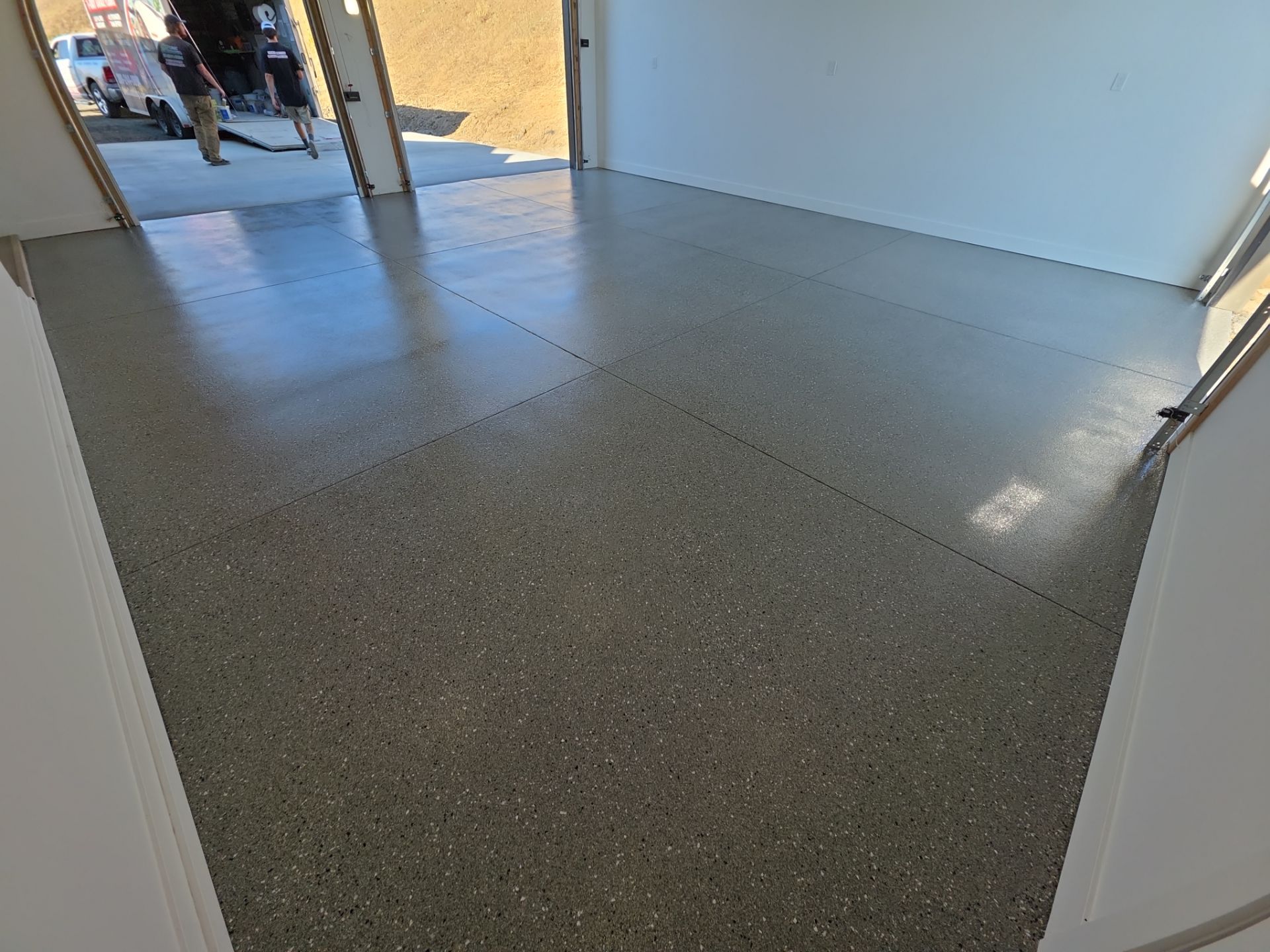 Garage Transformation using Shale Hybrid by Croc Coatings, LLC