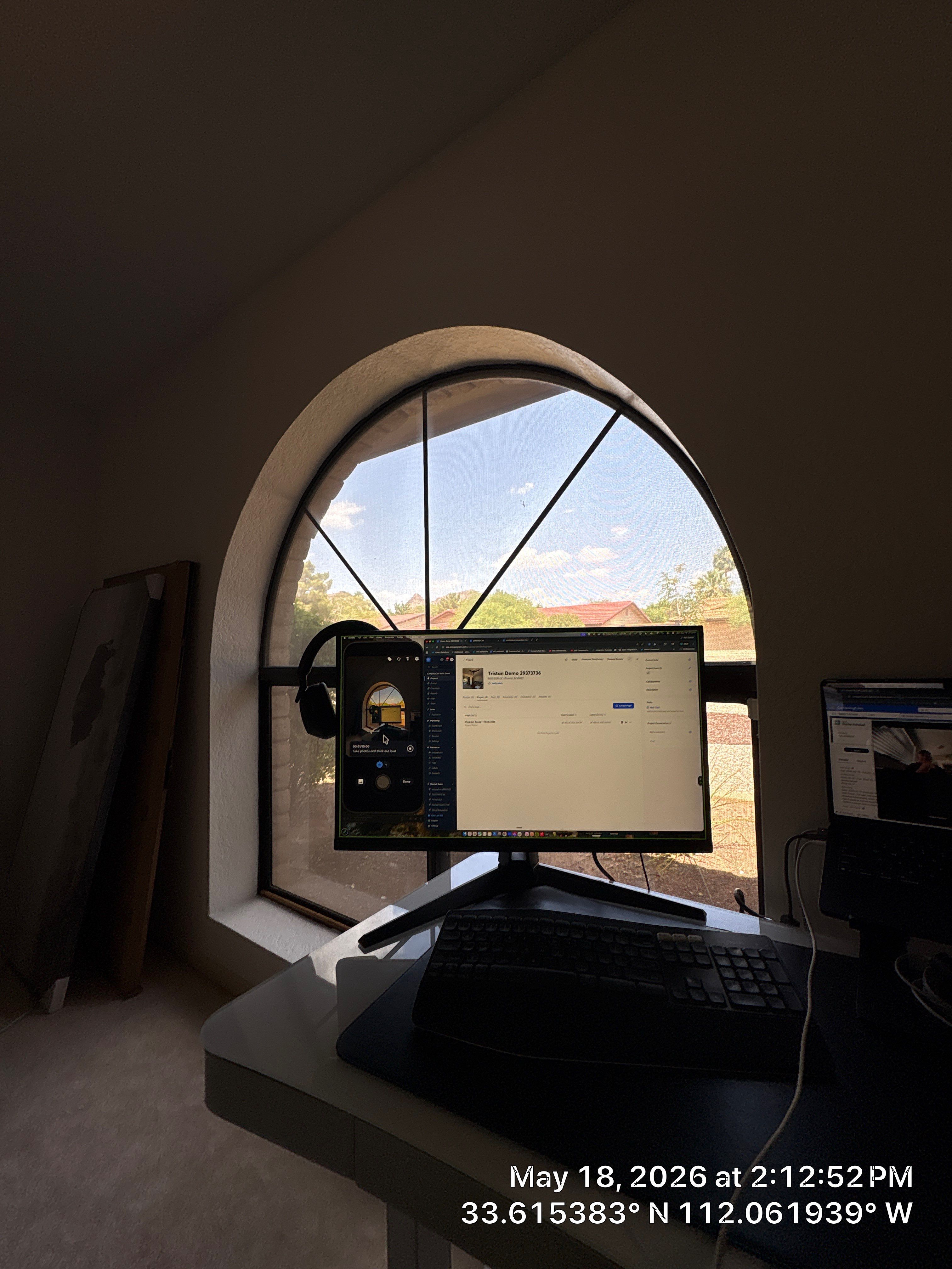 Modern AV Update and Home Office Installation in Phoenix by CompanyCam Sales Demo