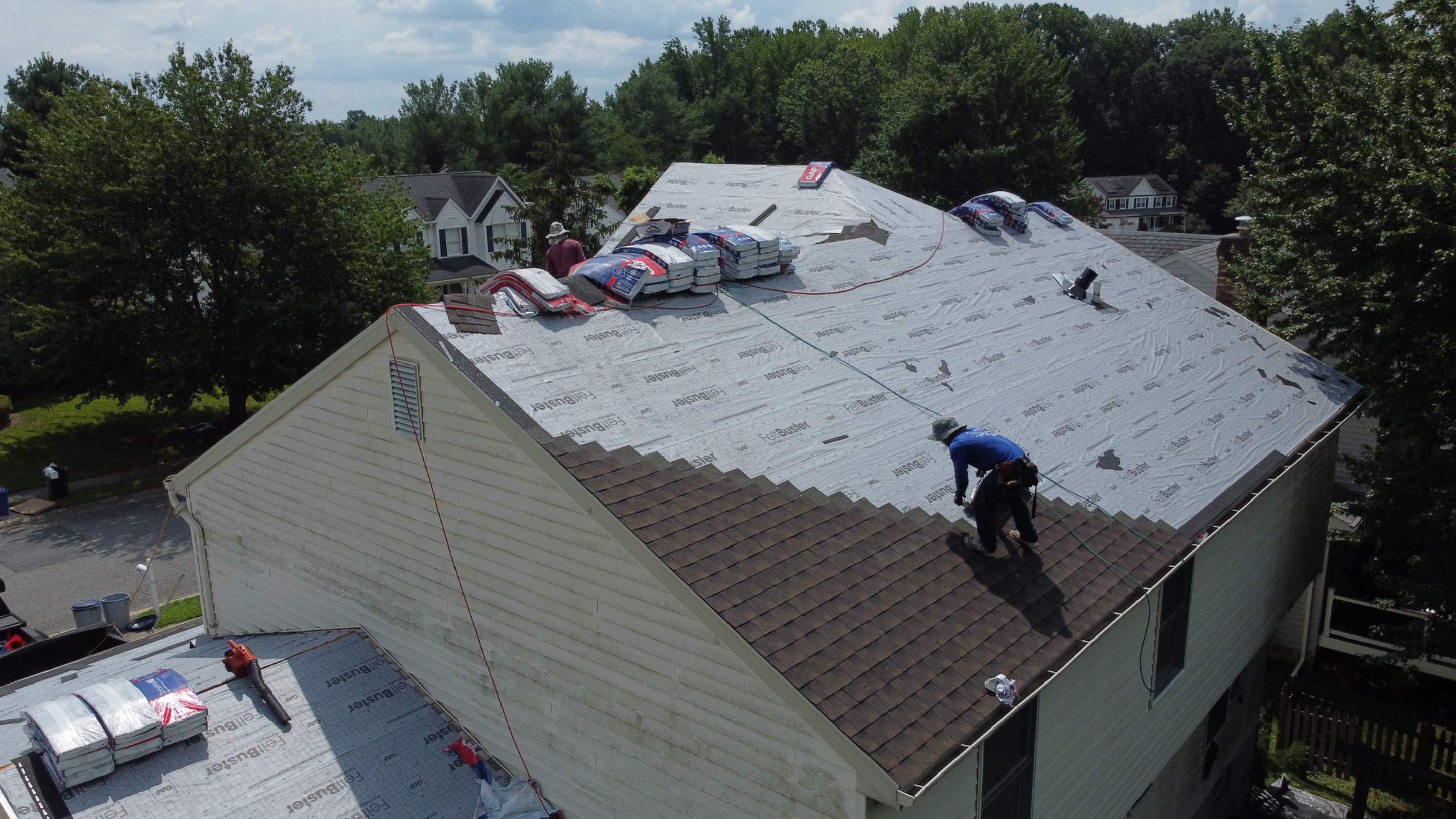 Residential Roofing Installation using GAF Timberline HDZ by Matter Roofing & Construction