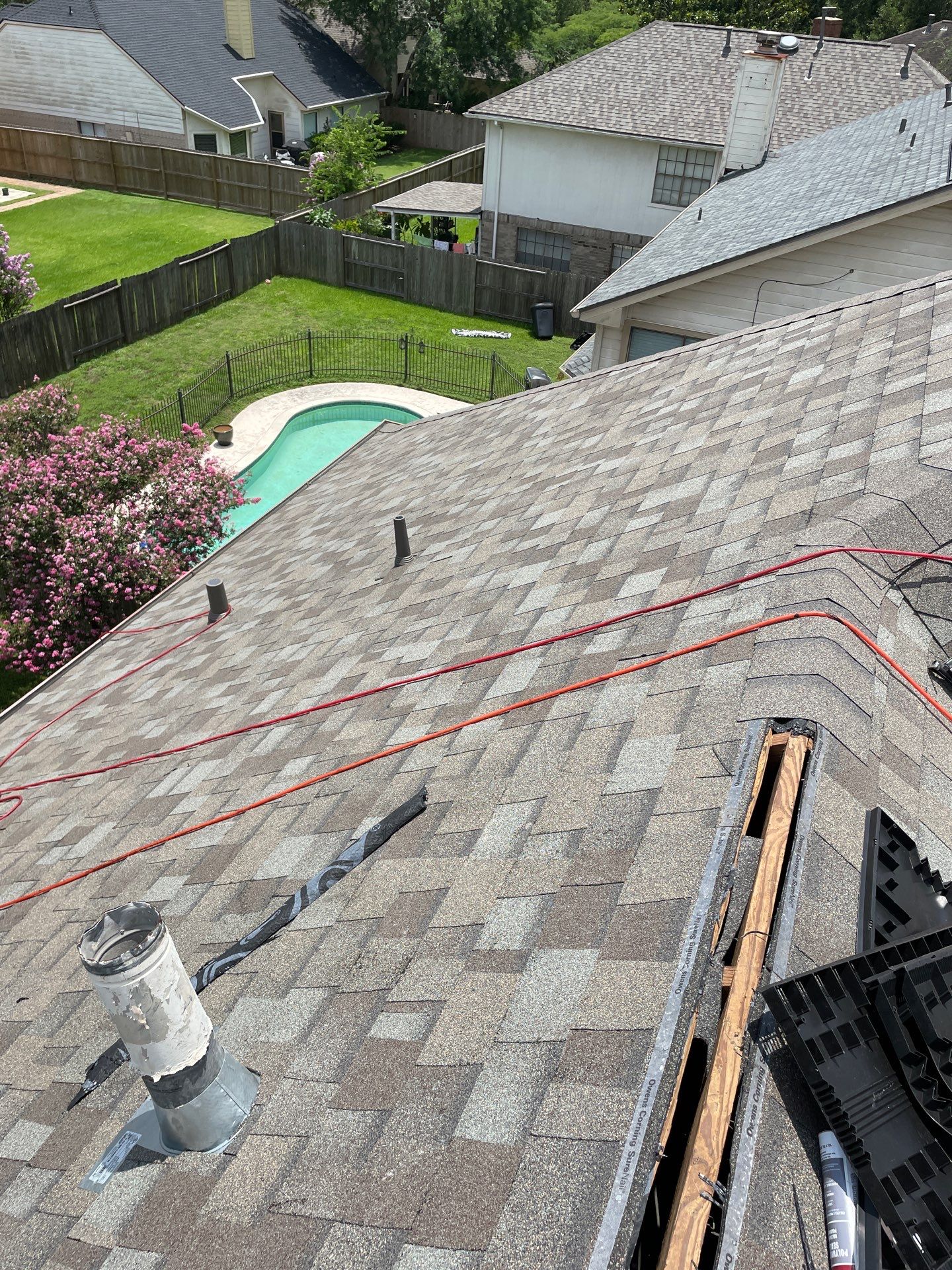 Residential Roofing Installation using Owen's Corning Duration (Lifetime) Shingles by Roof Repair Company