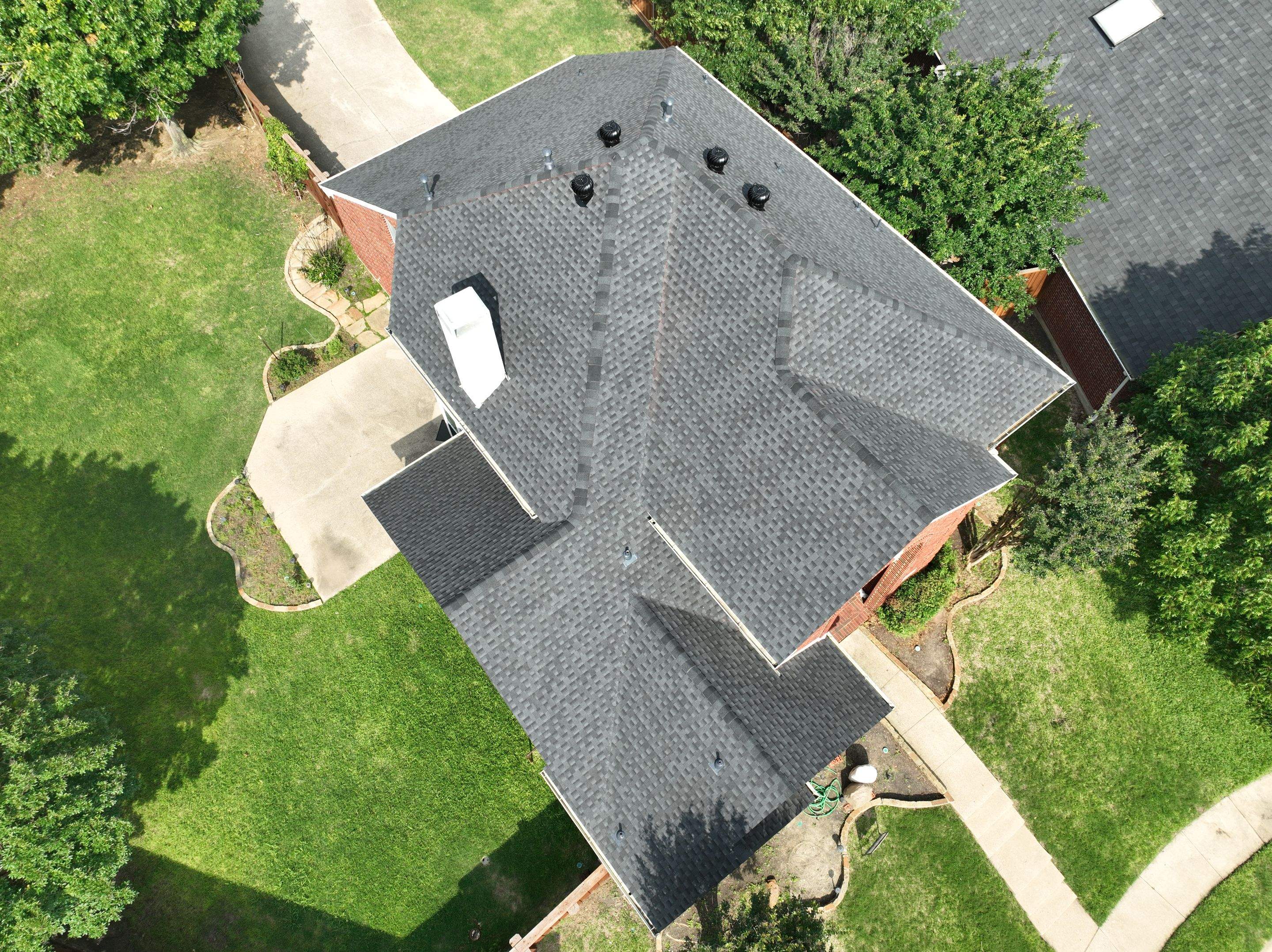 Residential Roofing Installation using GAF Timberline HDZ Charcoal by OneSource Roofing and Restoration