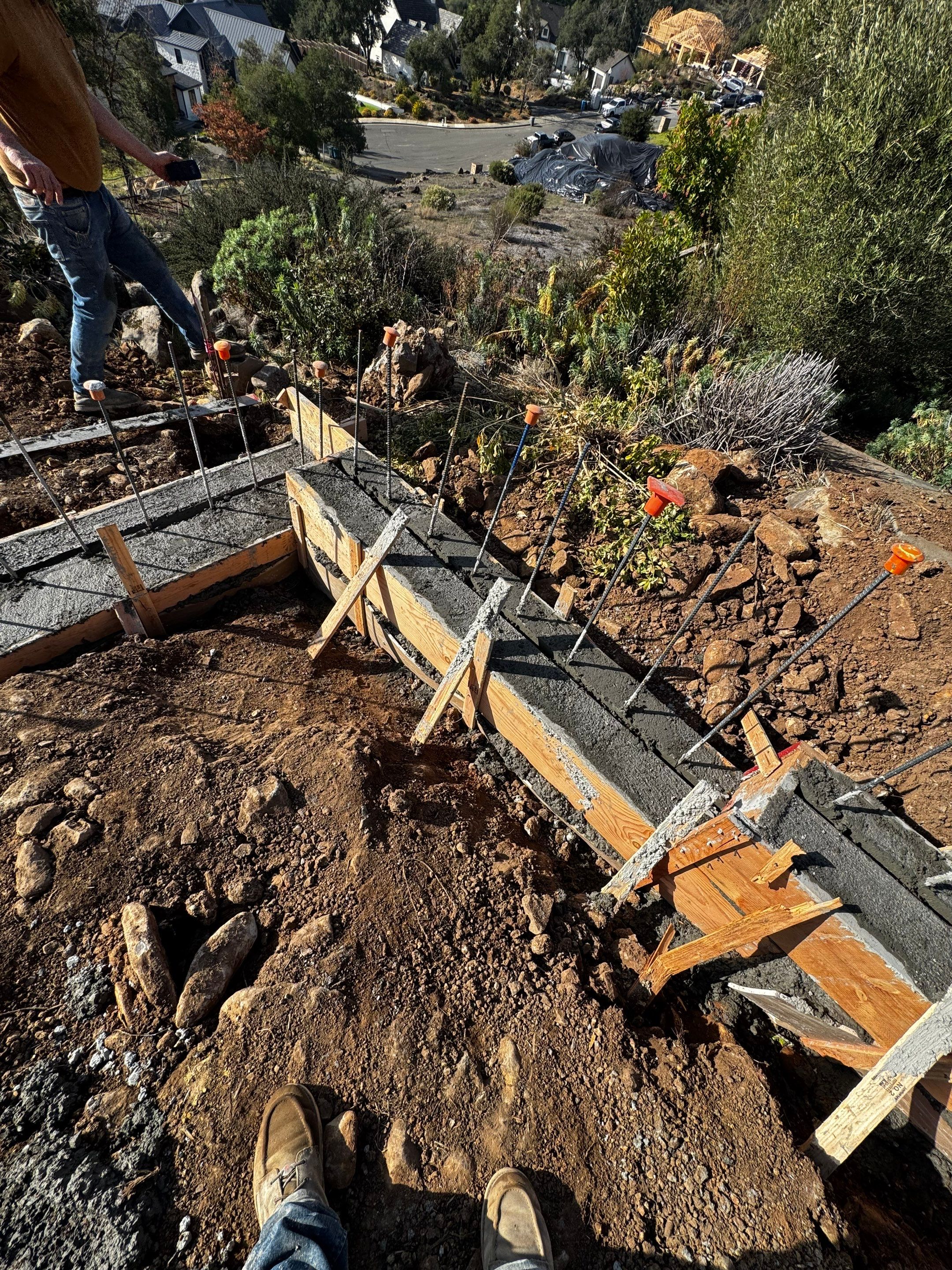 Retaining wall by JRS Construction