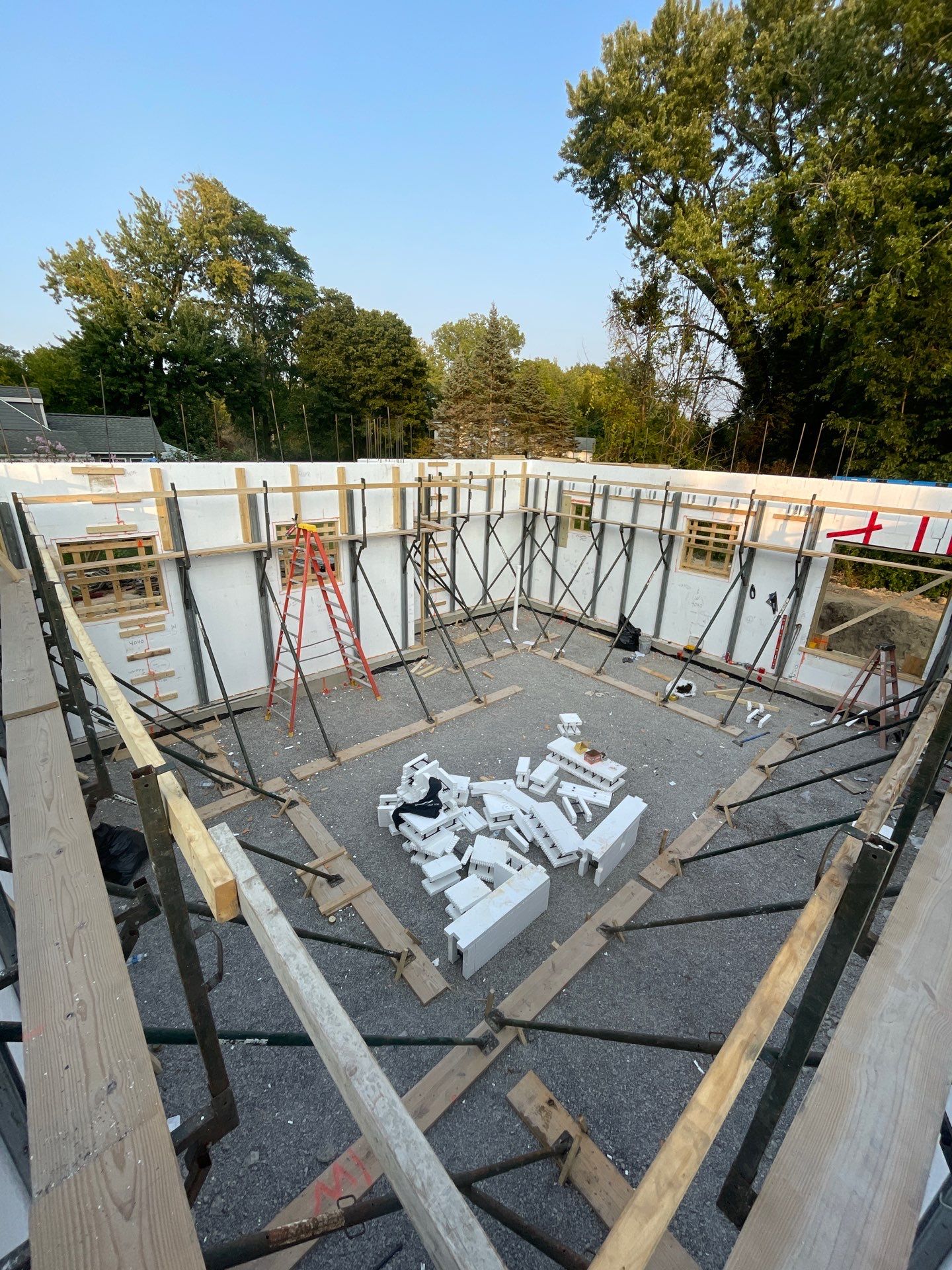 Voss Residence 3 story ICF Home on Lake Michigan by Burlington Concrete & Asphalt Inc