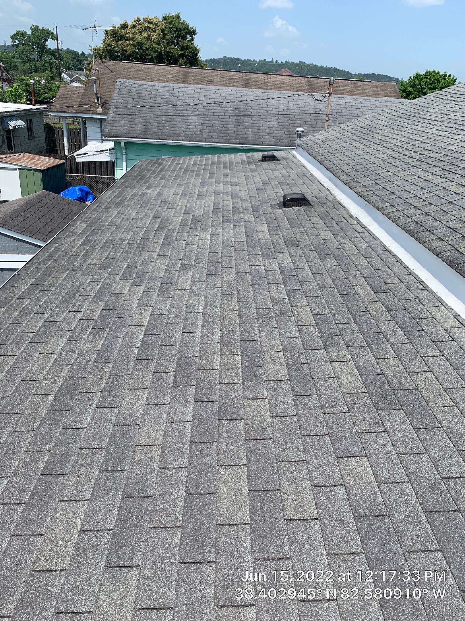 Residential Roofing Installation using Certainteed Landmark Shingles Colonial Slate Color by Secure Construction Company Inc
