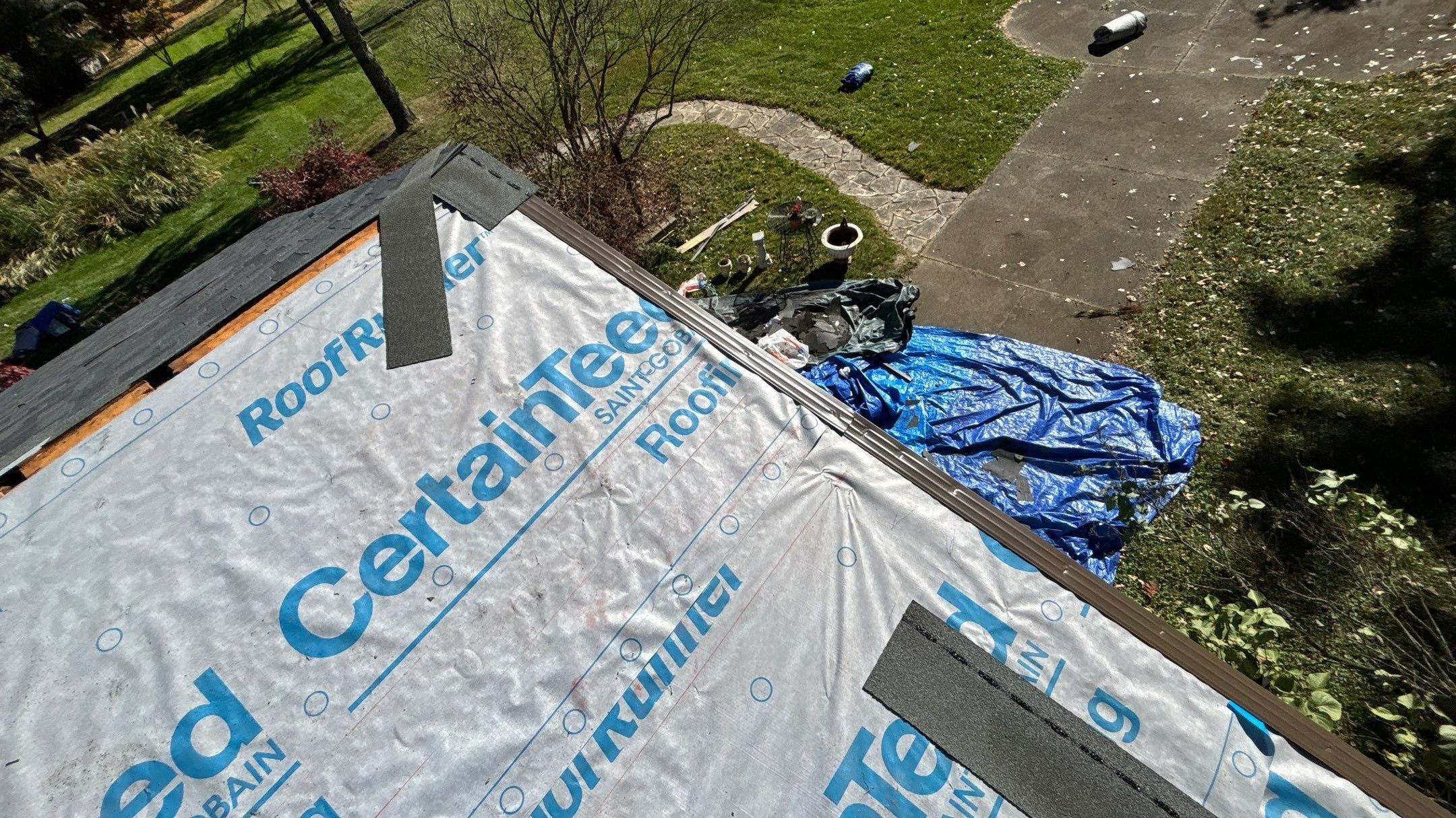 Roof Replacement using Certainteed HD Moire Black by 180 Contractors