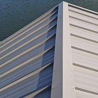 .032 Aluminum 1.5" Mechanical Seam Slate Gray  by Total Roofing System The Metal Roof Experts