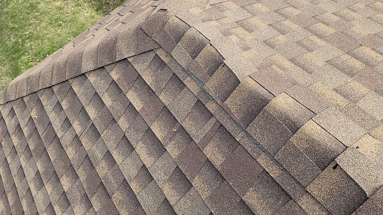 ATLAS PINNACLE COLOR: WEATHERED WOOD DRIP EDGE: MUSKET BROWN by Eagle Eye Roofing