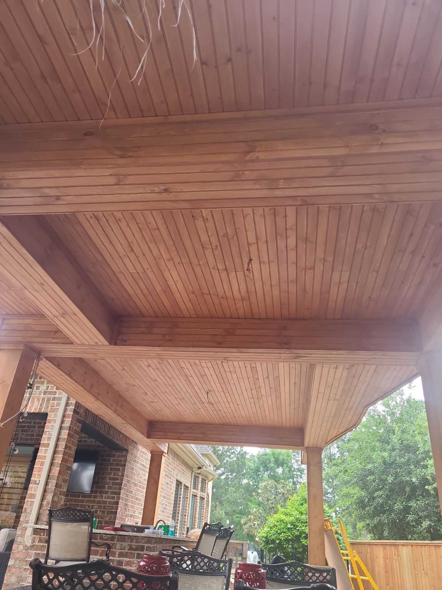 Covered Patio Remodel in The Woodlands by SophAlx LLC