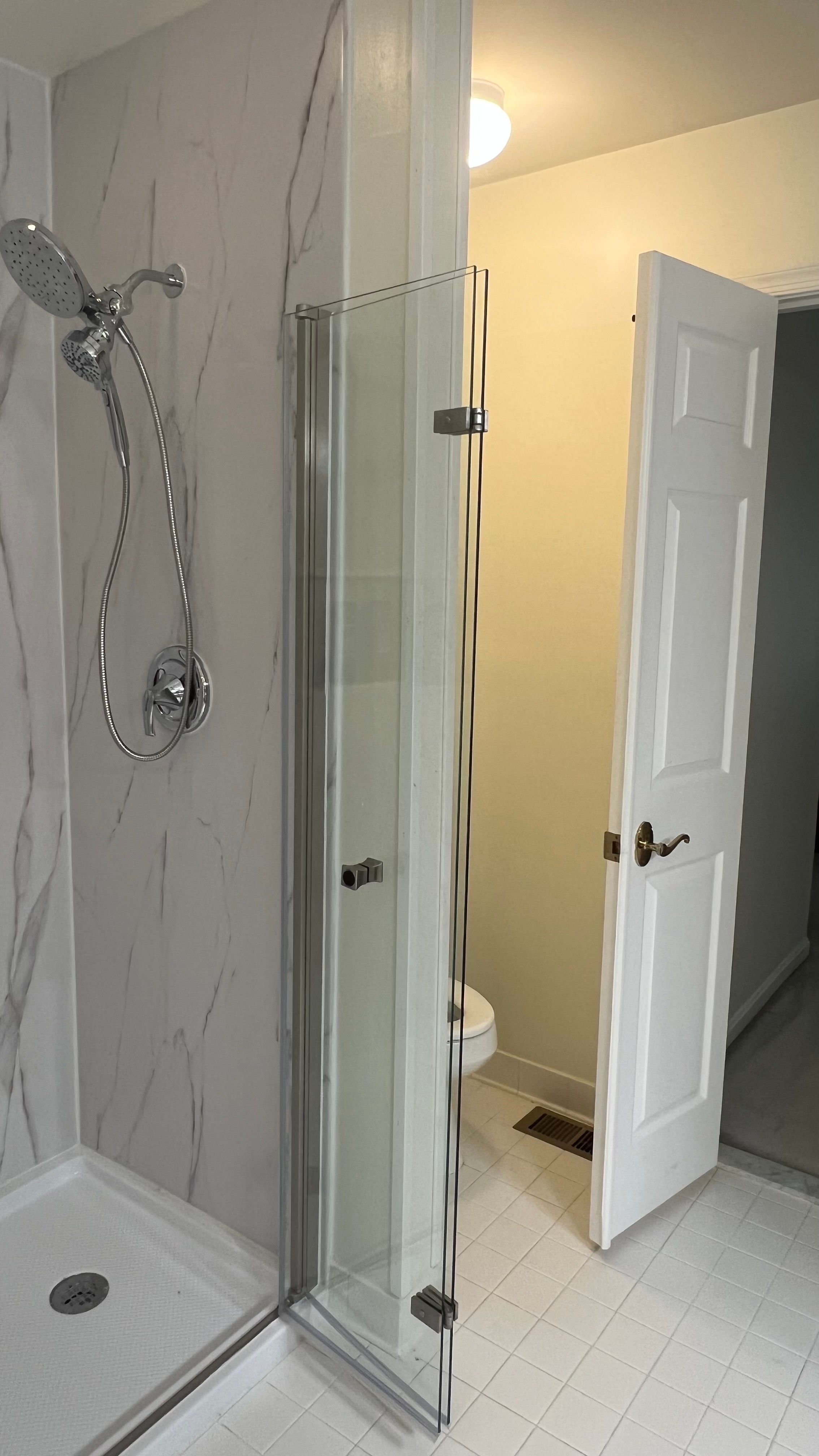 Primary Stand Up Shower Remodel - Columbia, MD by Remodel Now
