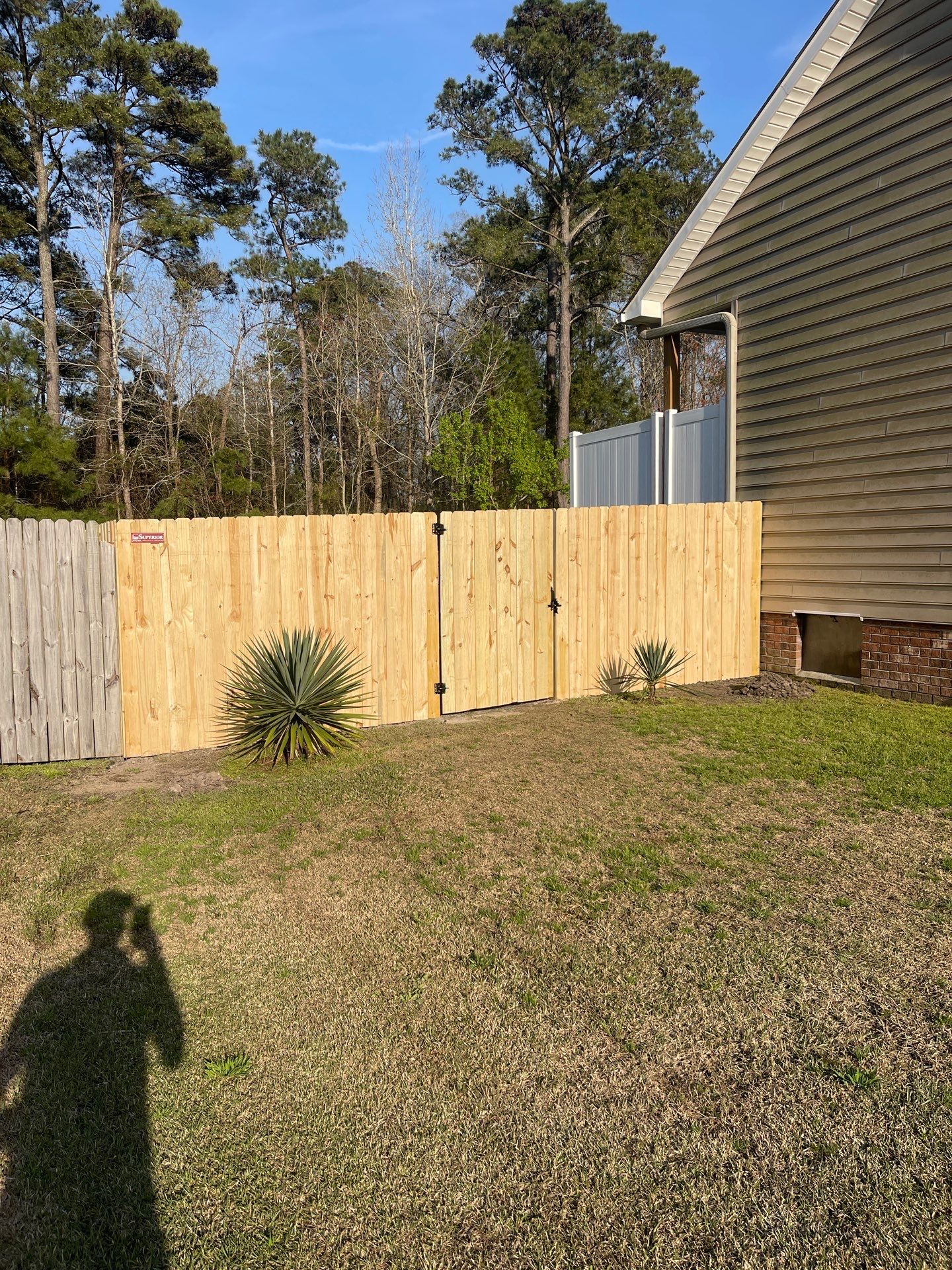 Project in New Bern by Superior Fence and Rail