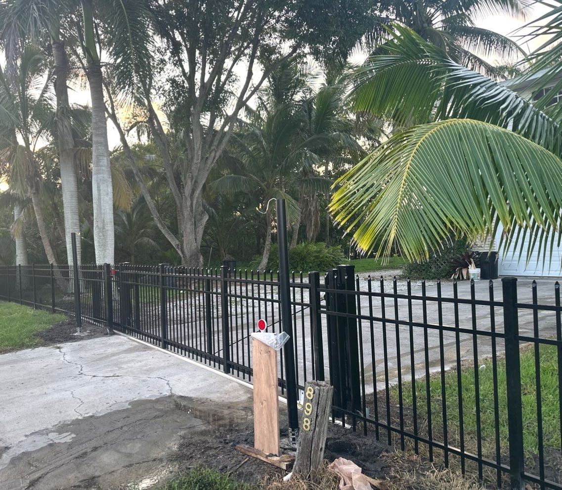 Aluminum Fence Installation using 3 Rail Aluminum Fence by Asap fence and gates, LLC
