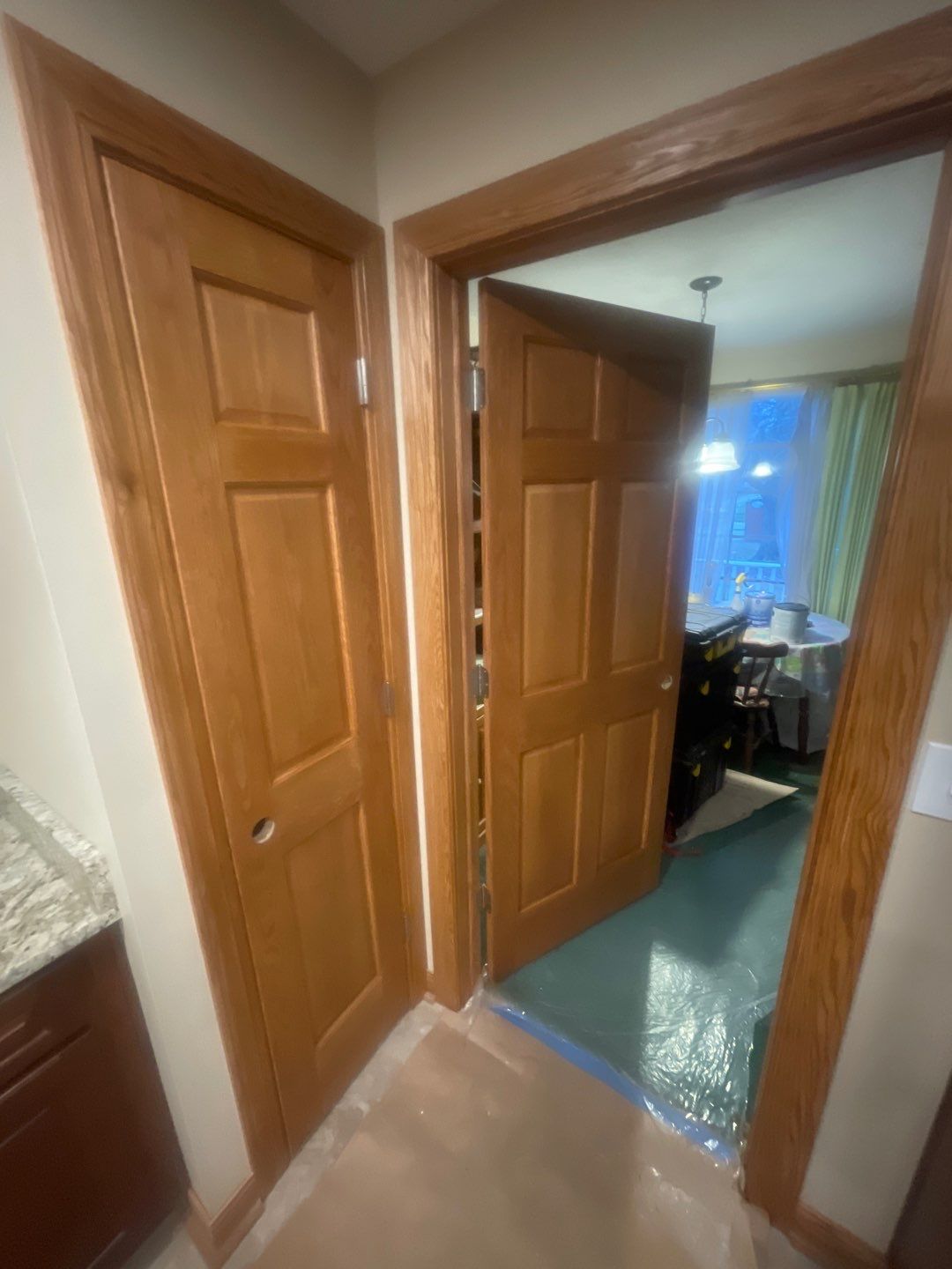Door Staining using Minwax Stain by Callaway Contracting LLC