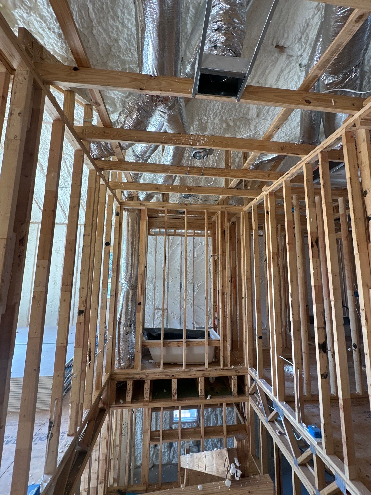 Another beautiful custom home in Dallas fully encapsulated ✔️ by Apex Insulation Solutions