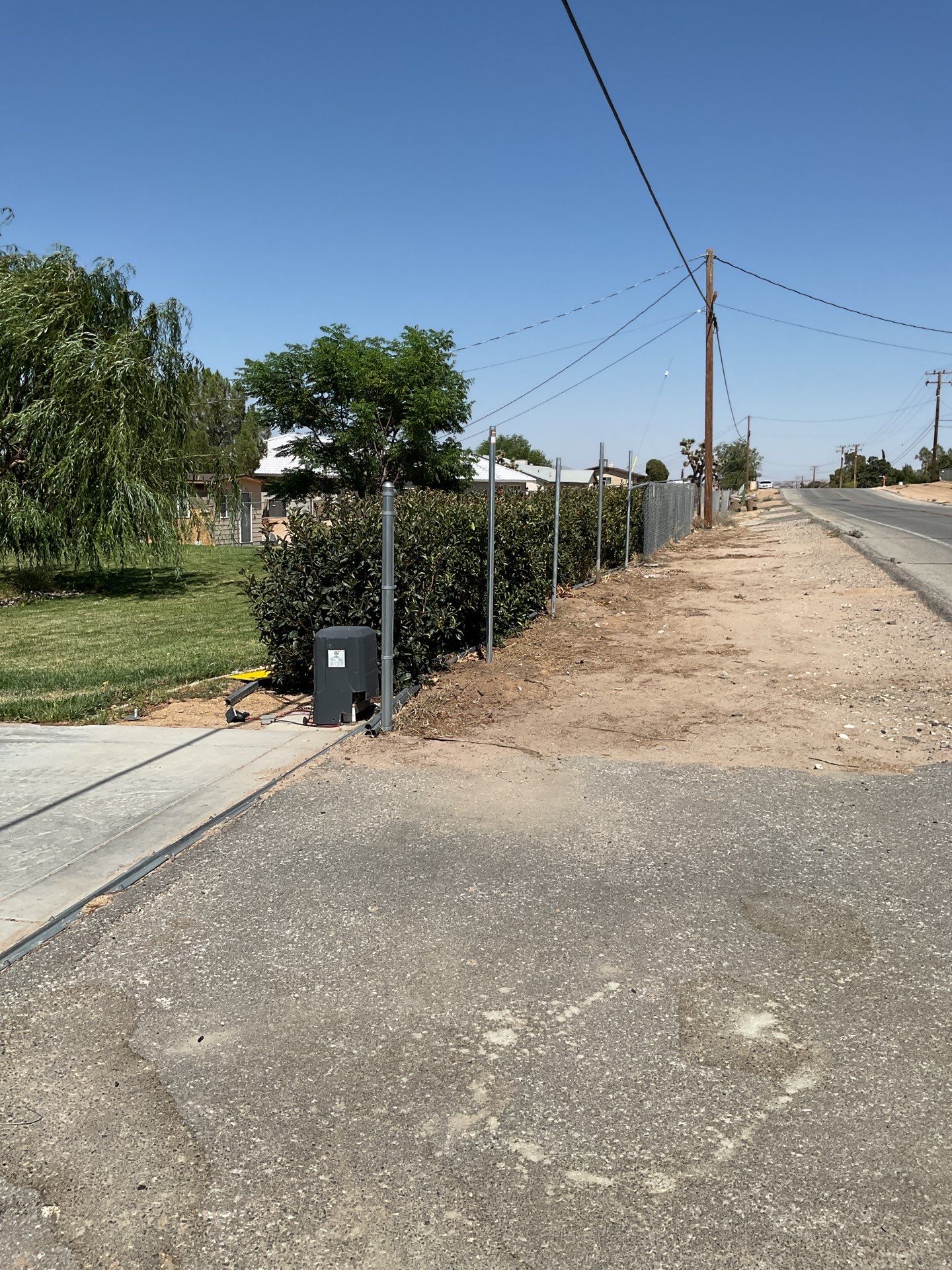 Fence Installation using chain -link by Fence Guys Inc. 