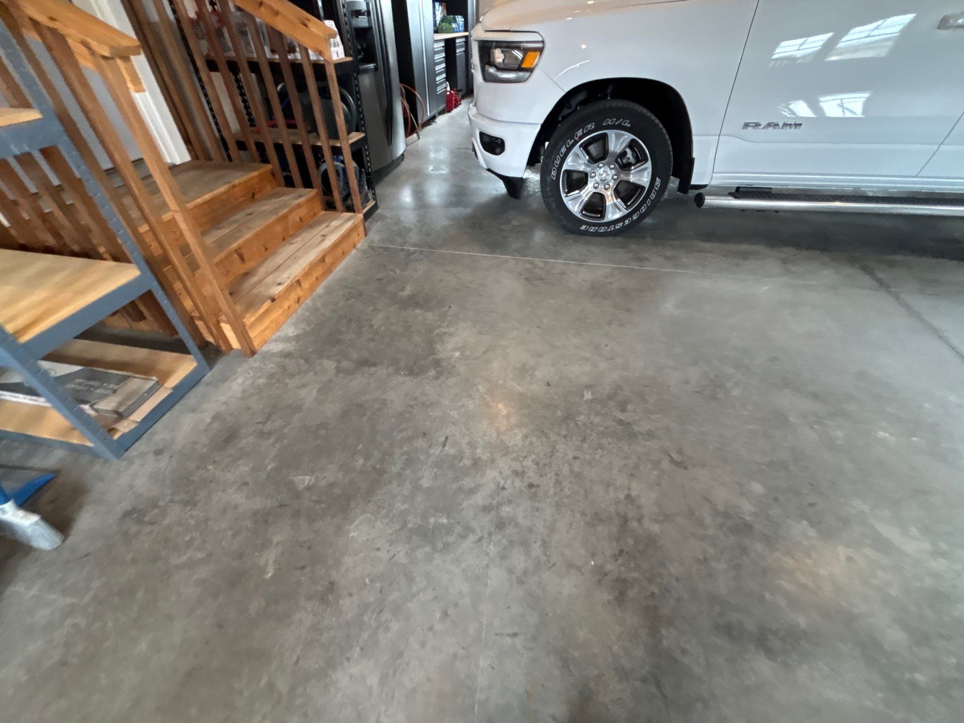 Multi-Car Garage Concrete Coating and Crack Repair in Dell Rapids by Select Painting, Coatings & Garage Cabinets