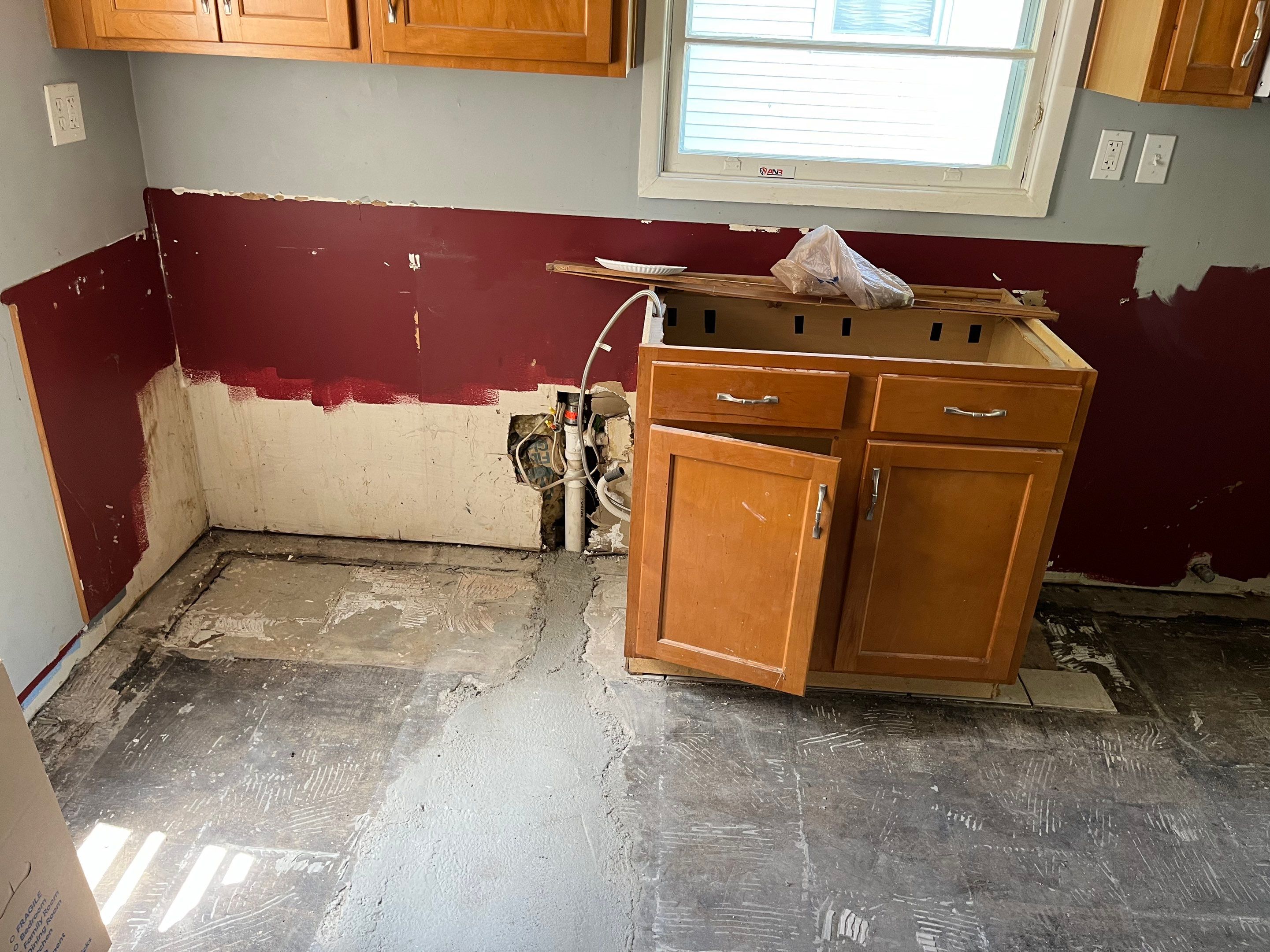 Repairs after water and asbestos remediation by ANR Restoration