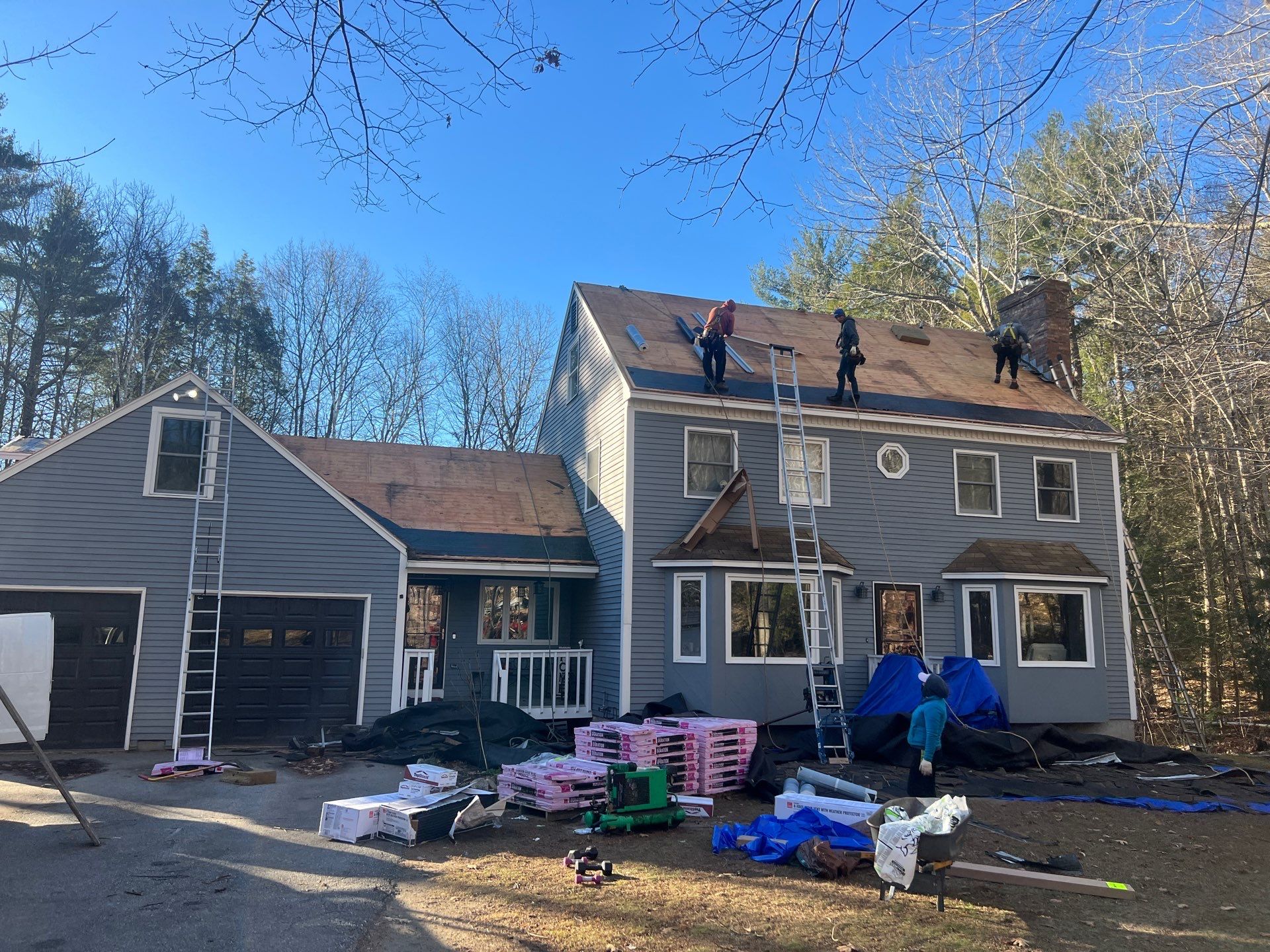 Deerfield, NH Roof Install by Tall pine roofing