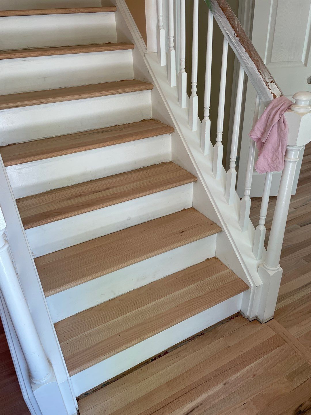 Red oak floor refinishing by Accent Custom Floors
