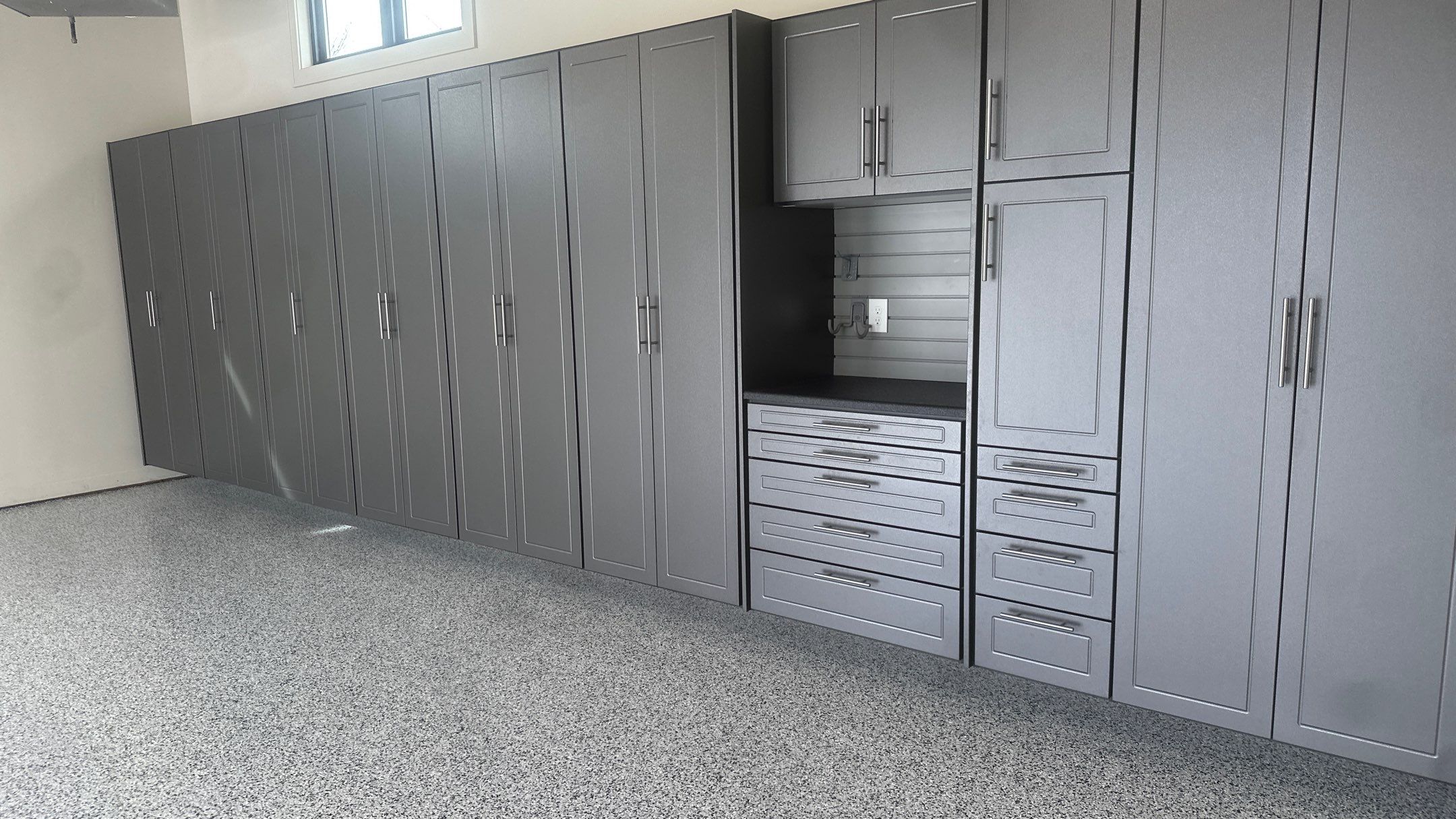 Tim S. added Cabinets and a Banner Garage Floor to his garage by Banner Garage