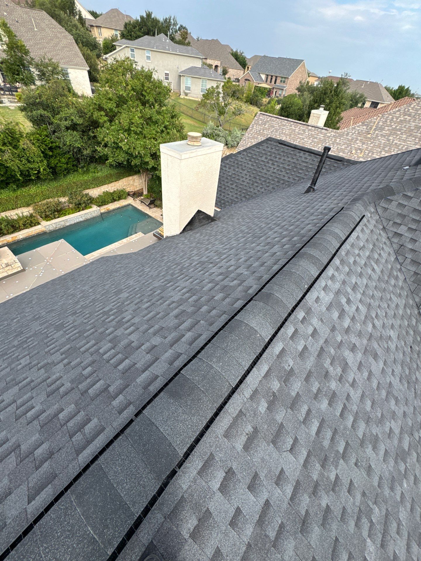 Residential Roof Replacement using GAF HDZ - Charcoal shingles by Elite Roofing LLC